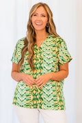 Tangled Up In You Top, Green