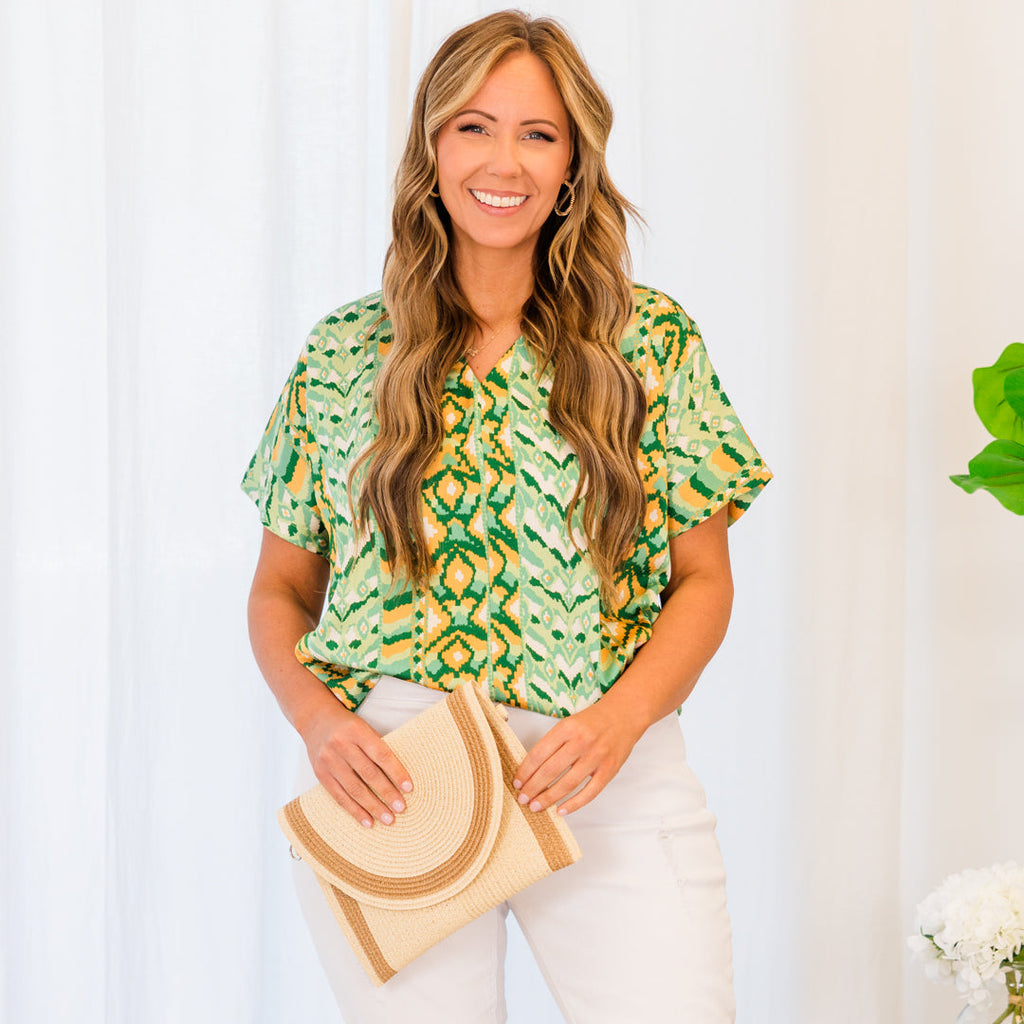 Tangled Up In You Top, Green