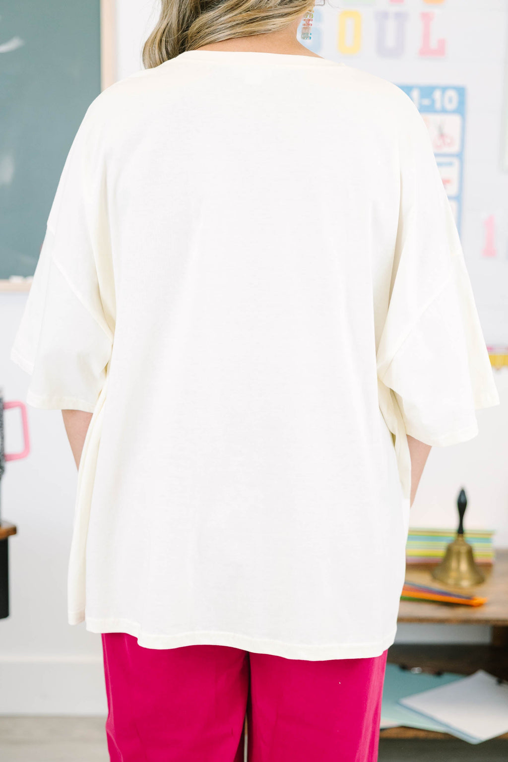 Teach to Inspire Boyfriend Tee, Ivory