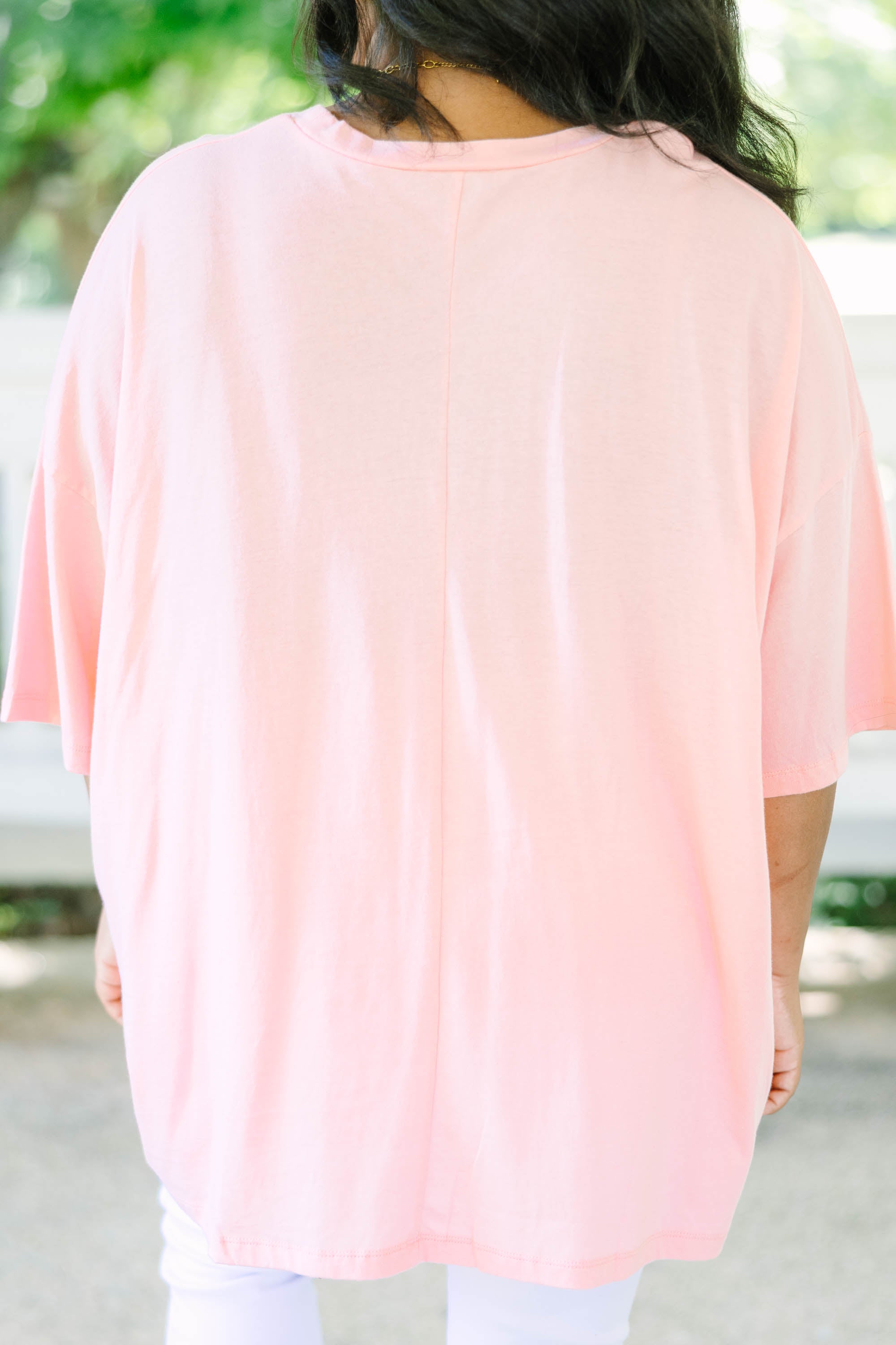 Teaching Moment Boyfriend Tee, Dark Pink