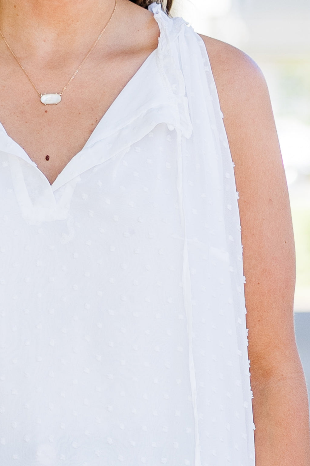 Tell A Pretty Lie Tank, White