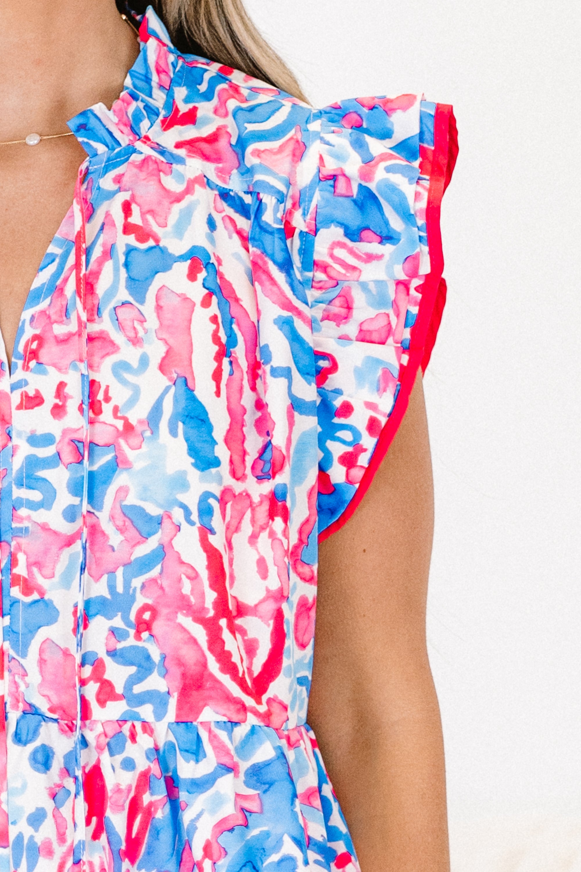 The Big Day Top, Blue-Pink