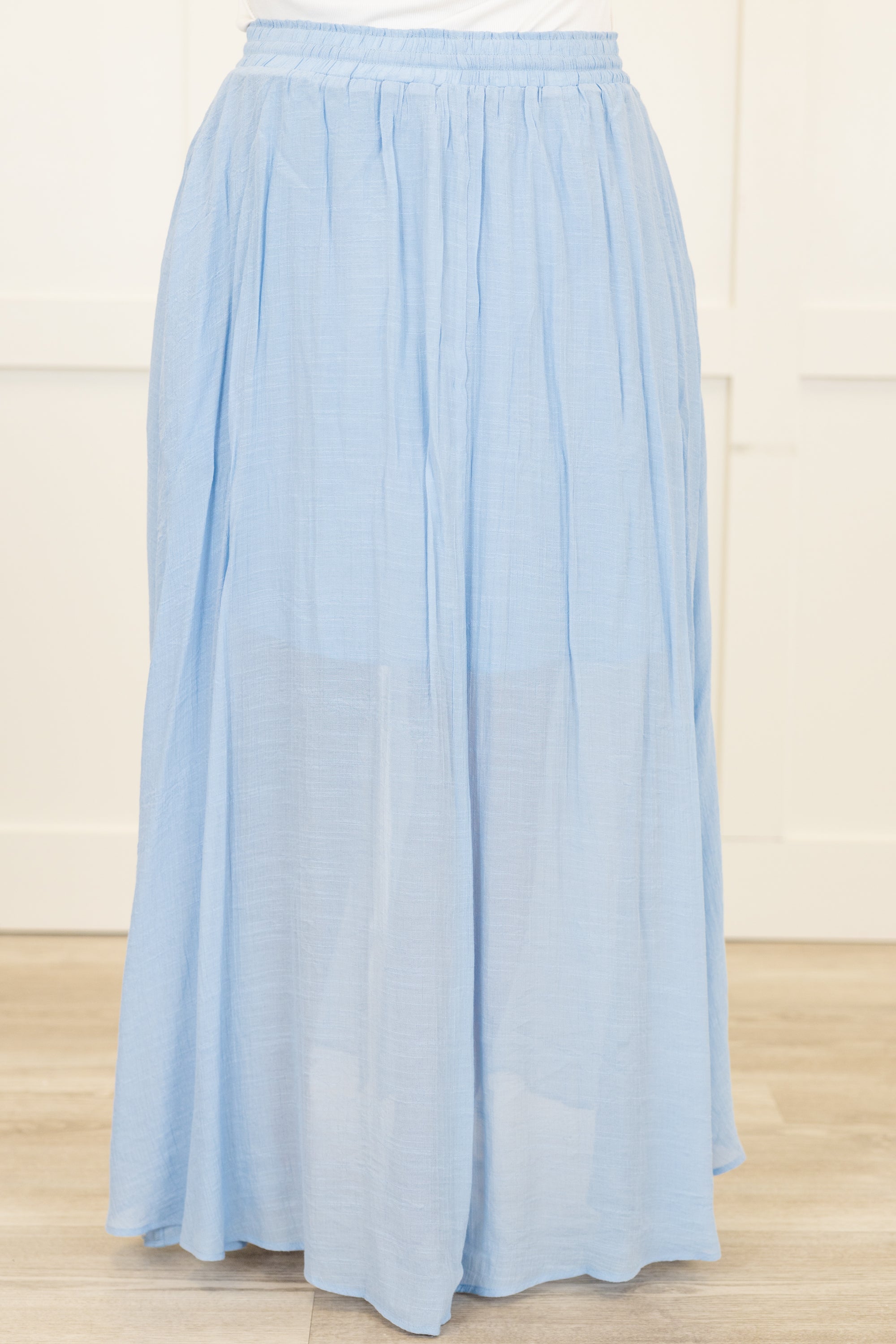 The Break Is Over Skirt, Misty Blue