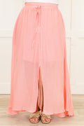 The Break Is Over Skirt, Pastel Pink