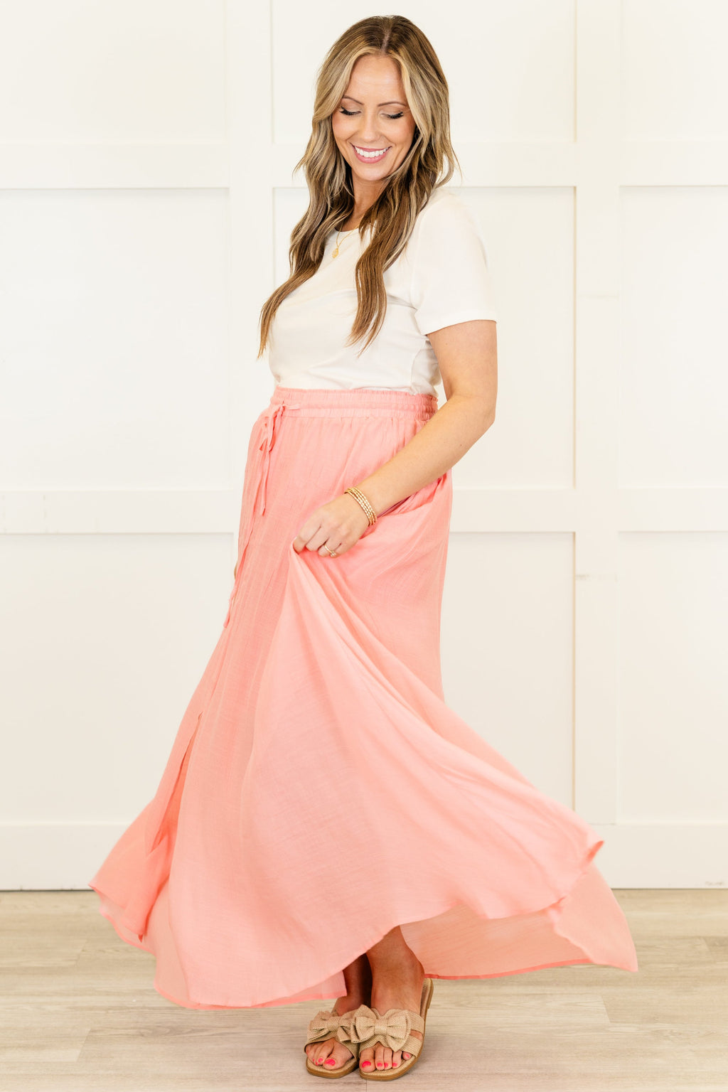 The Break Is Over Skirt, Pastel Pink
