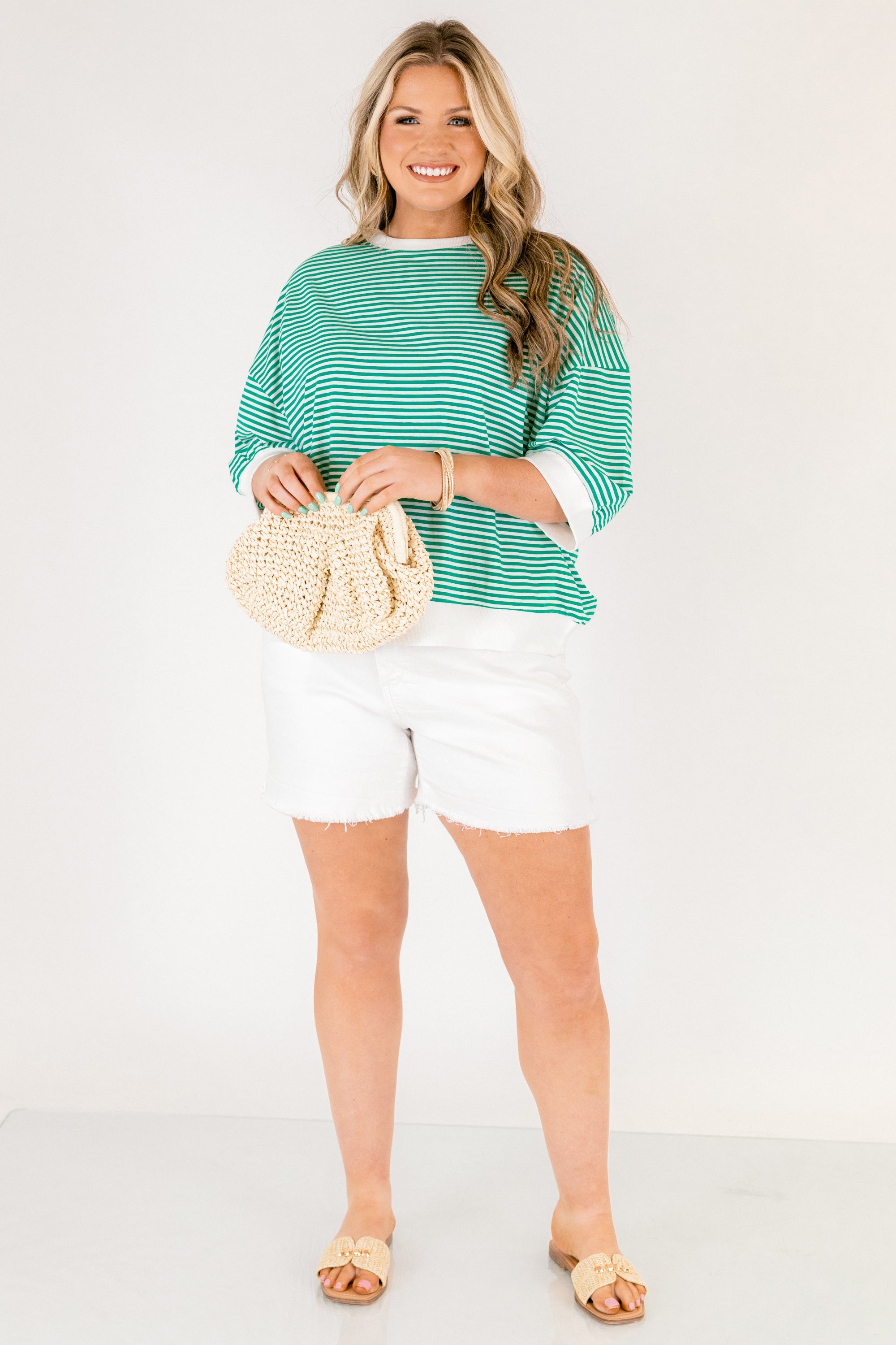 The Classic Coastline Top, Kelly Green
