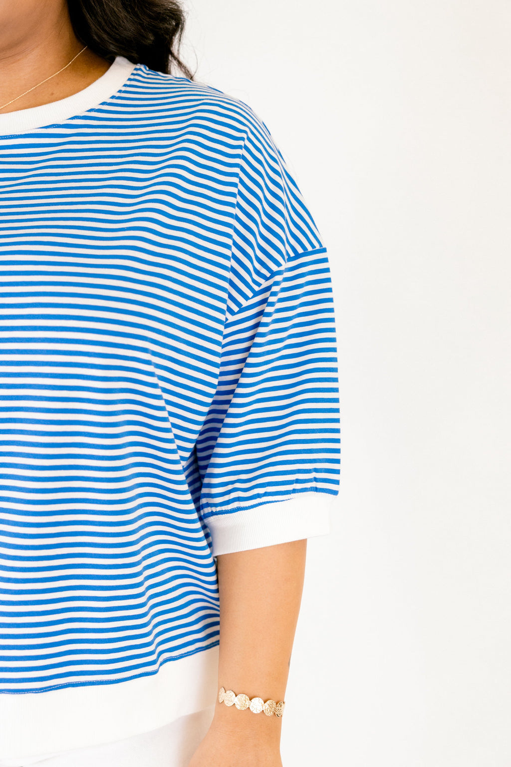 The Classic Coastline Top, Ocean Blue