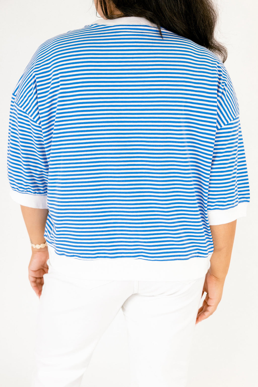 The Classic Coastline Top, Ocean Blue