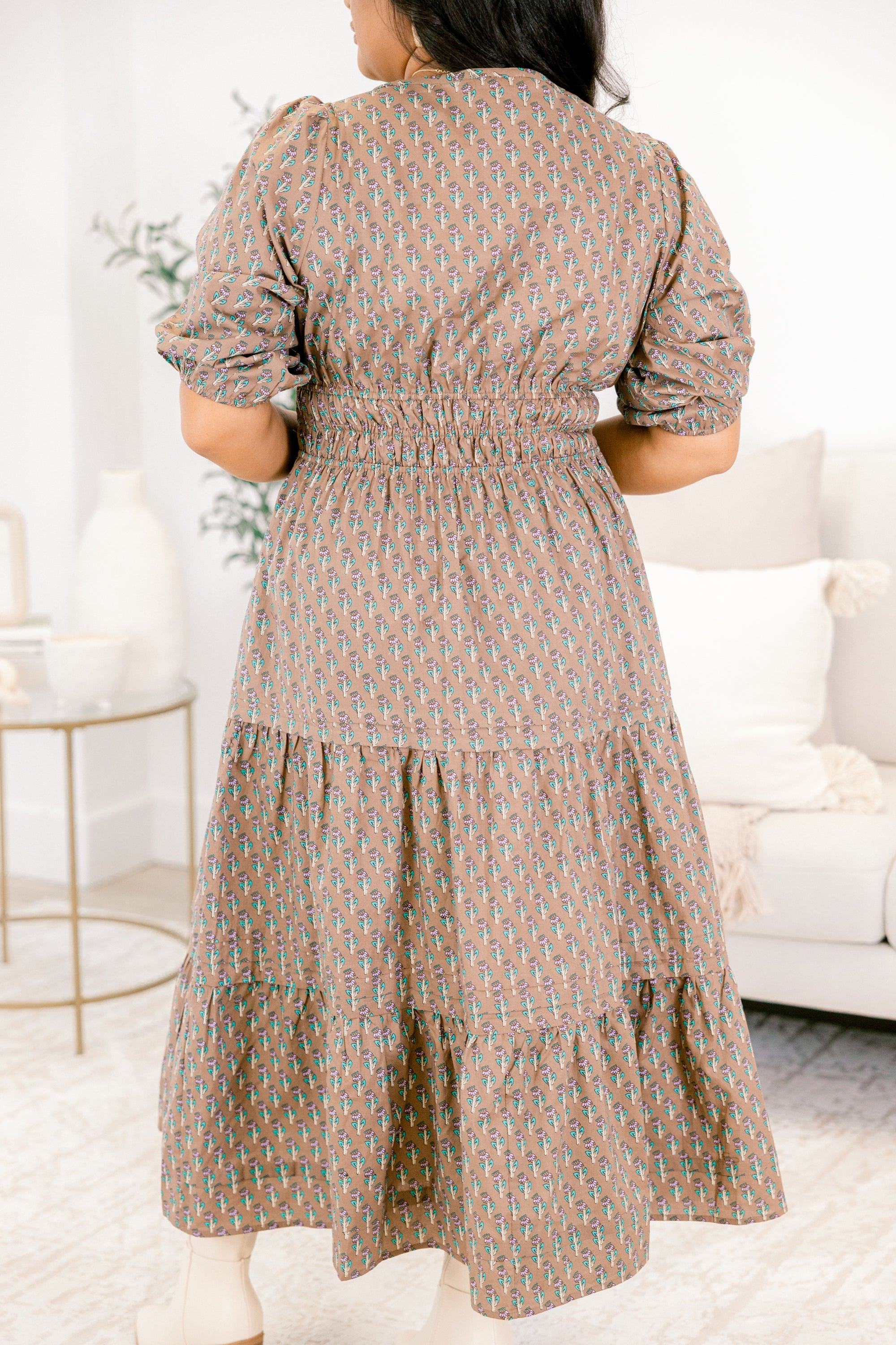 The Clear Choice Dress, Brown Mix