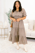 The Clear Choice Dress, Brown Mix