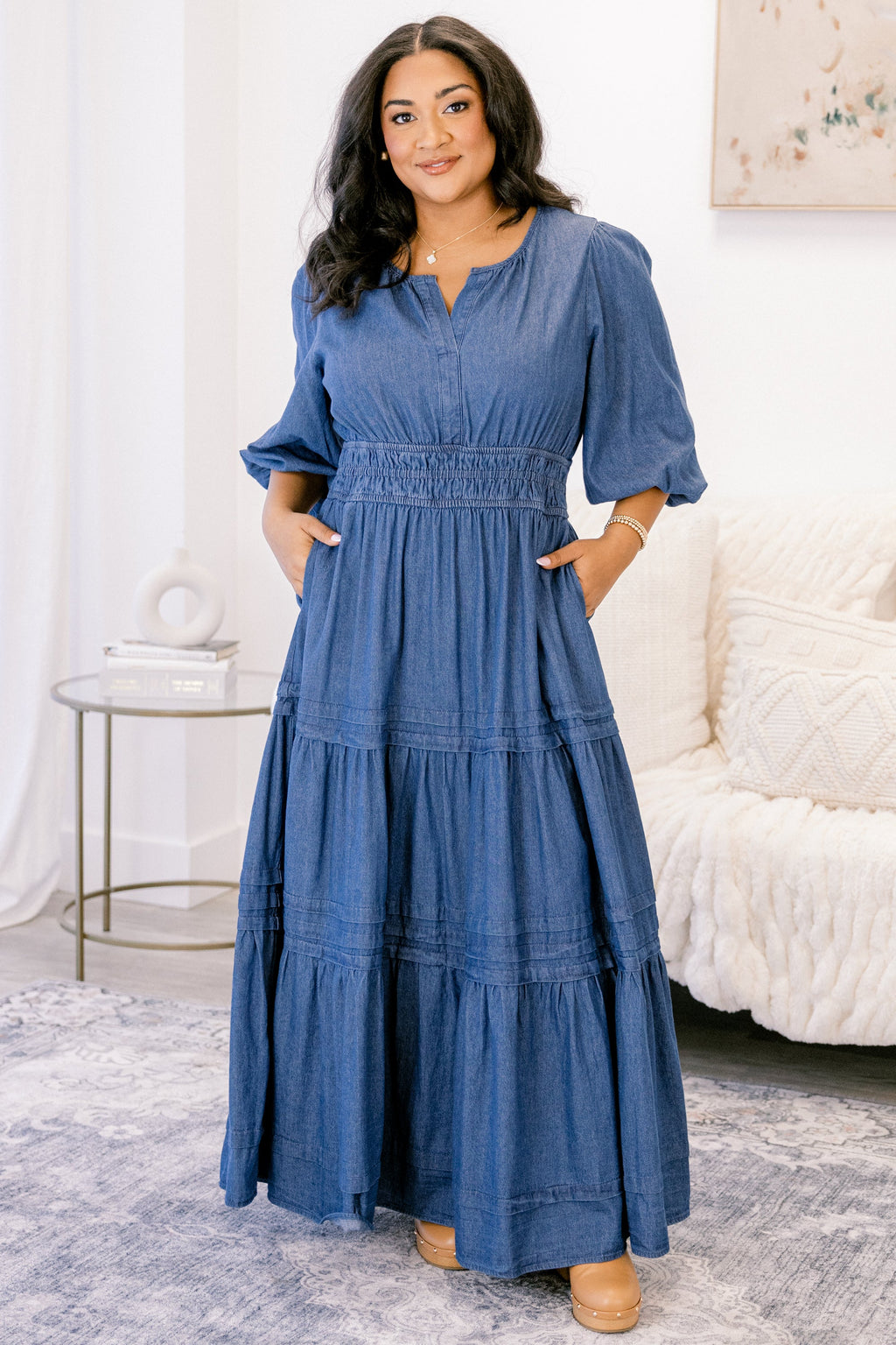 The Clear Choice Dress, Denim