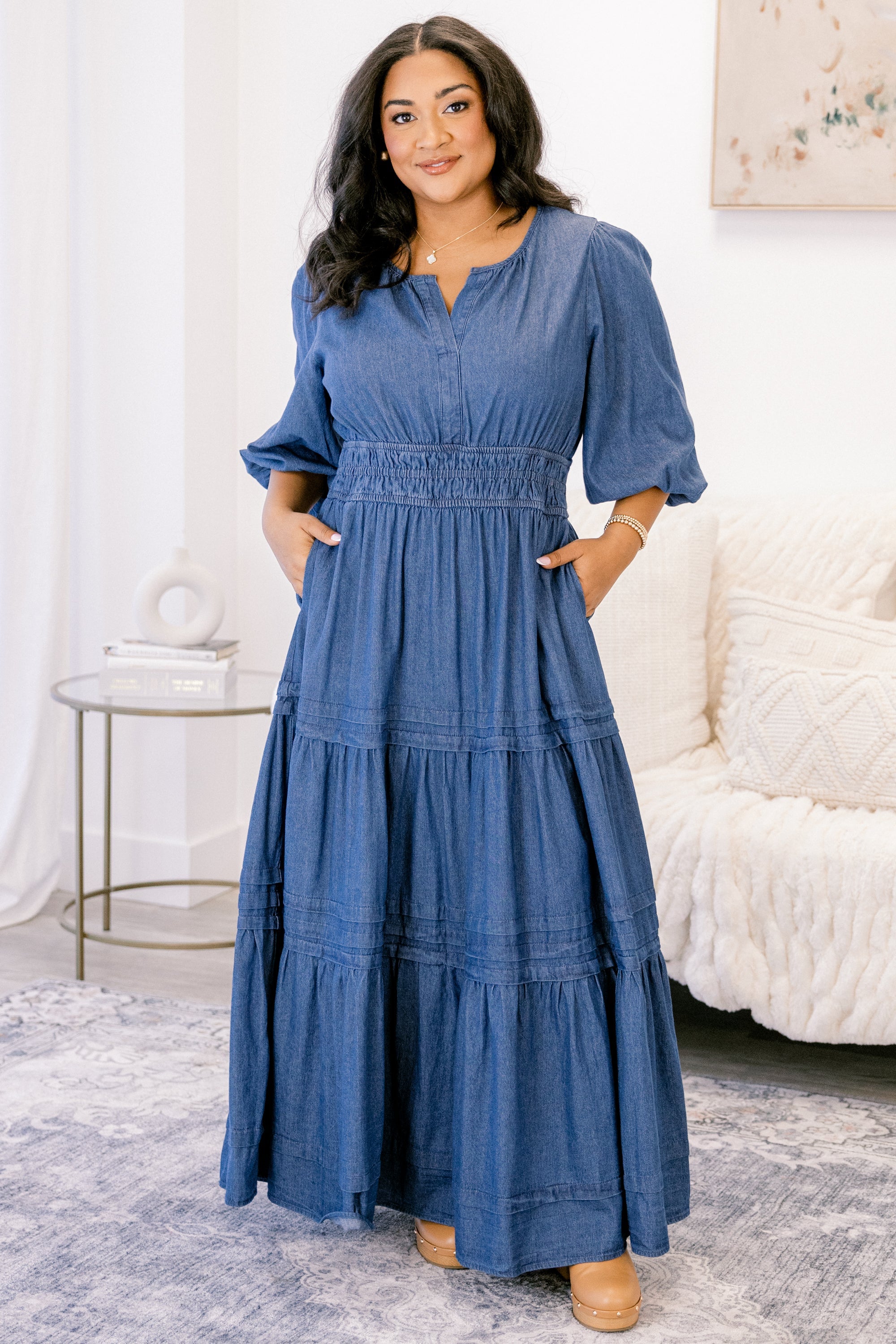 The Clear Choice Dress, Denim