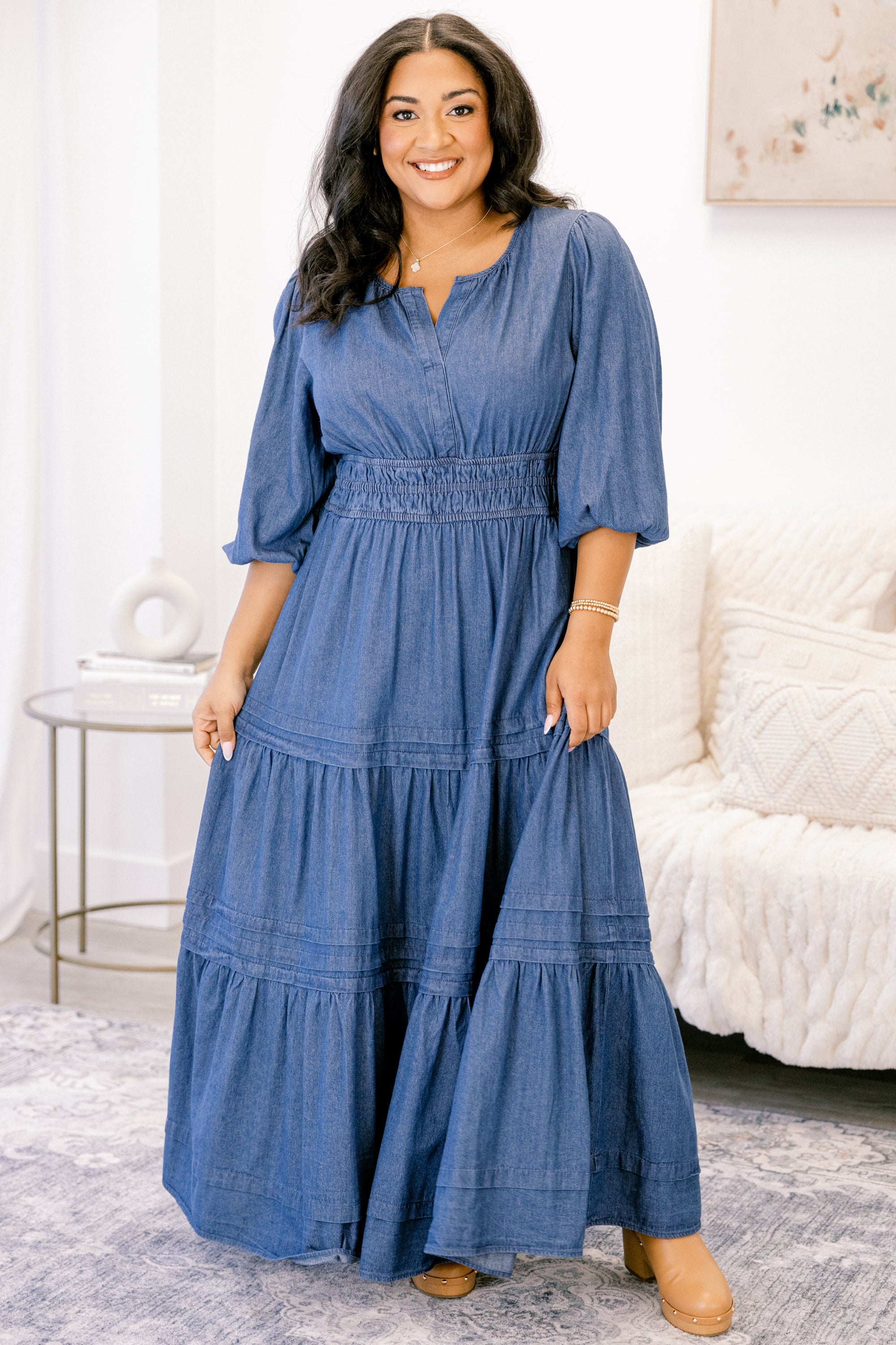 The Clear Choice Dress, Denim