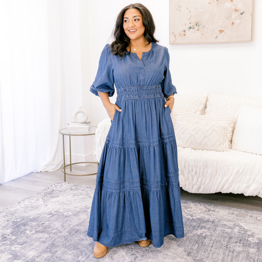 The Clear Choice Dress, Denim