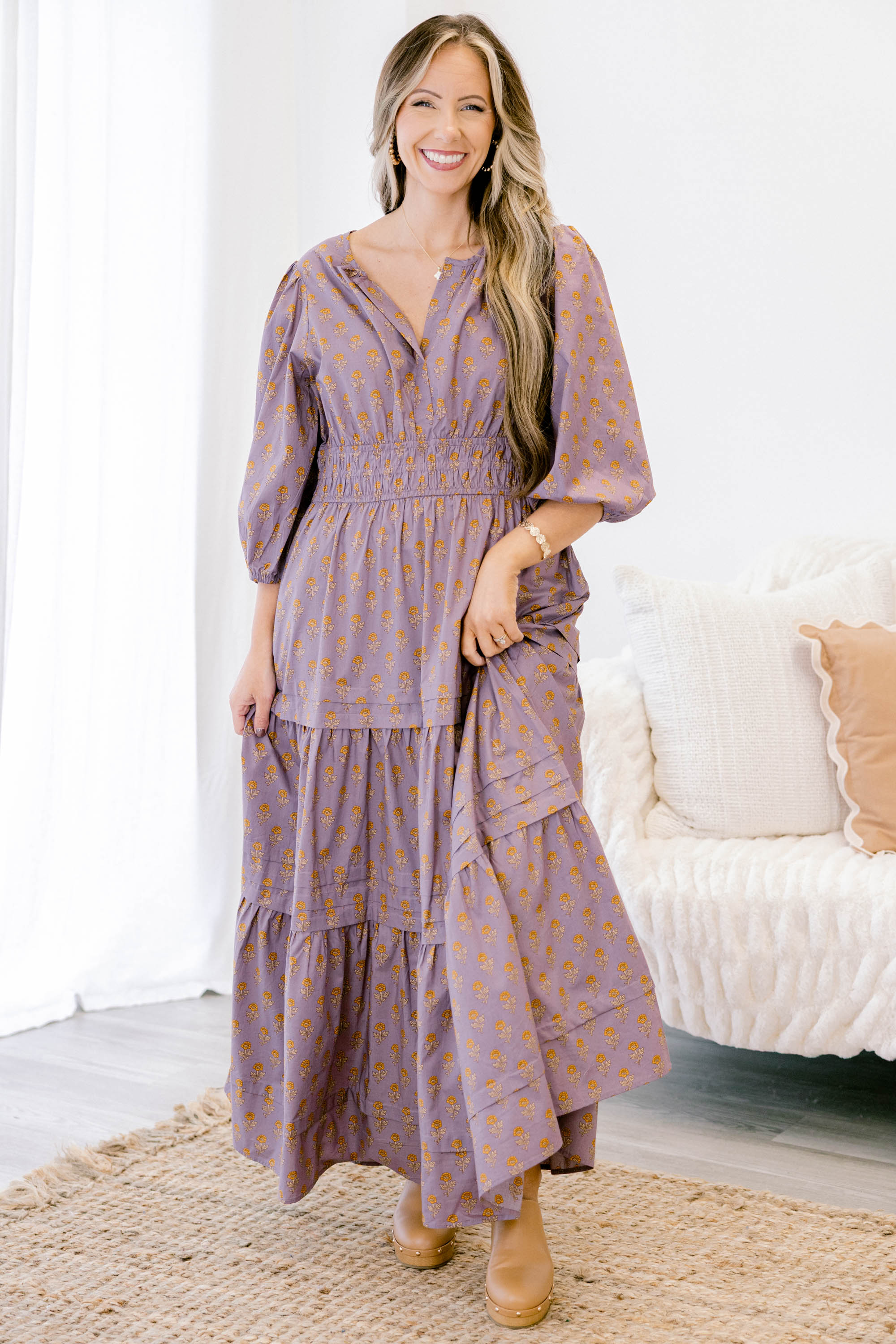 The Clear Choice Dress, Heather Purple