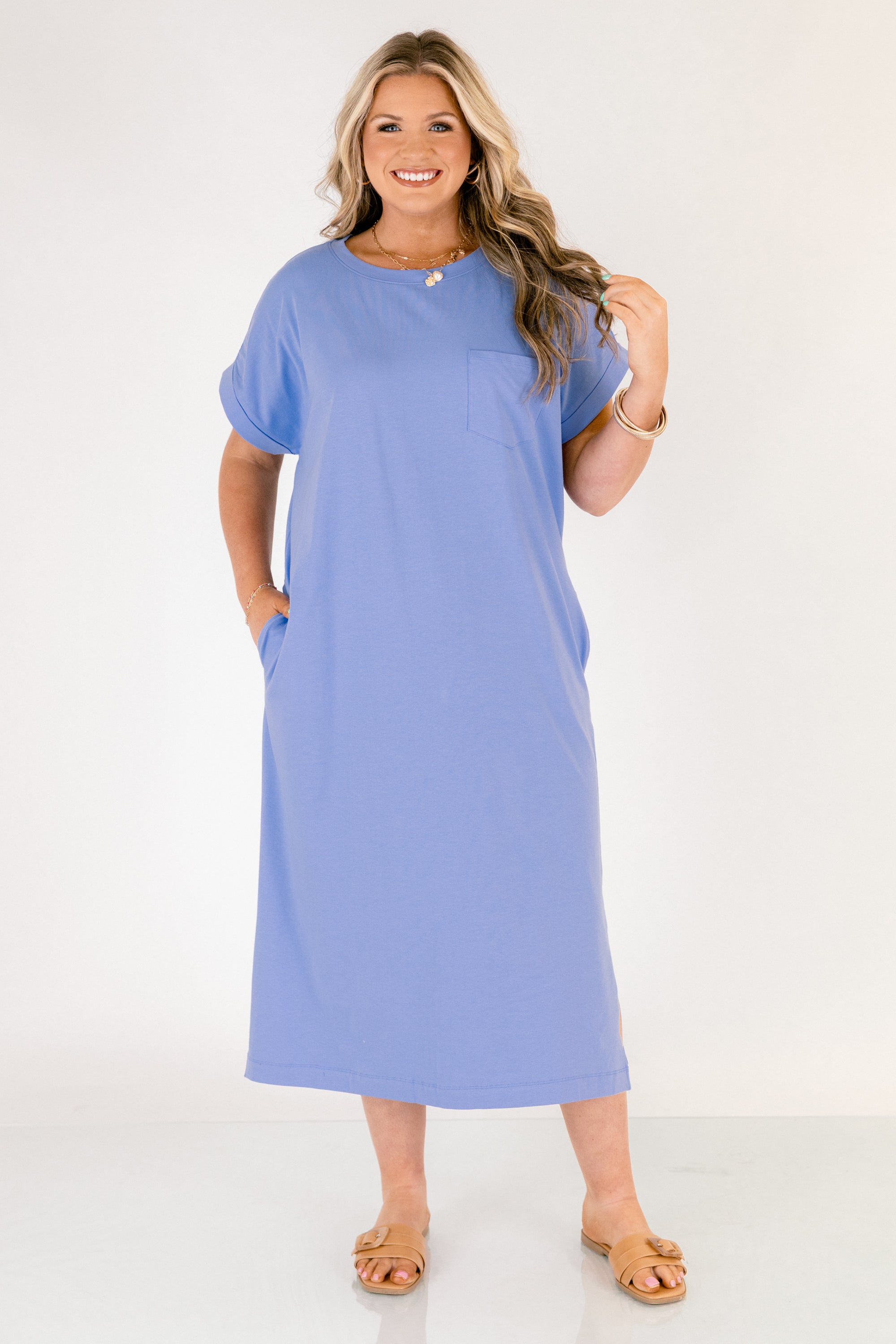 The Done Deal Dress, Cornflower Blue