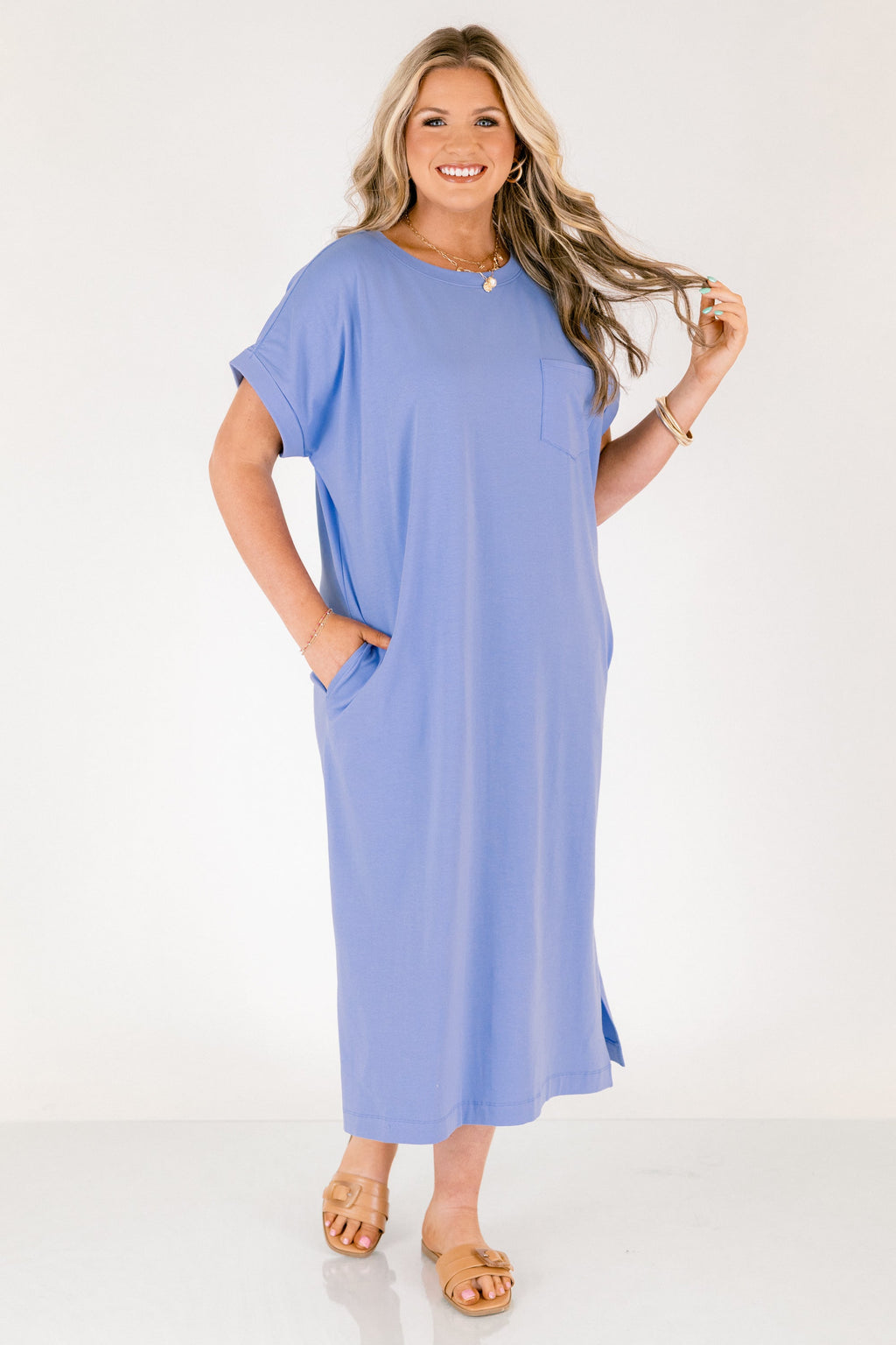 The Done Deal Dress, Cornflower Blue