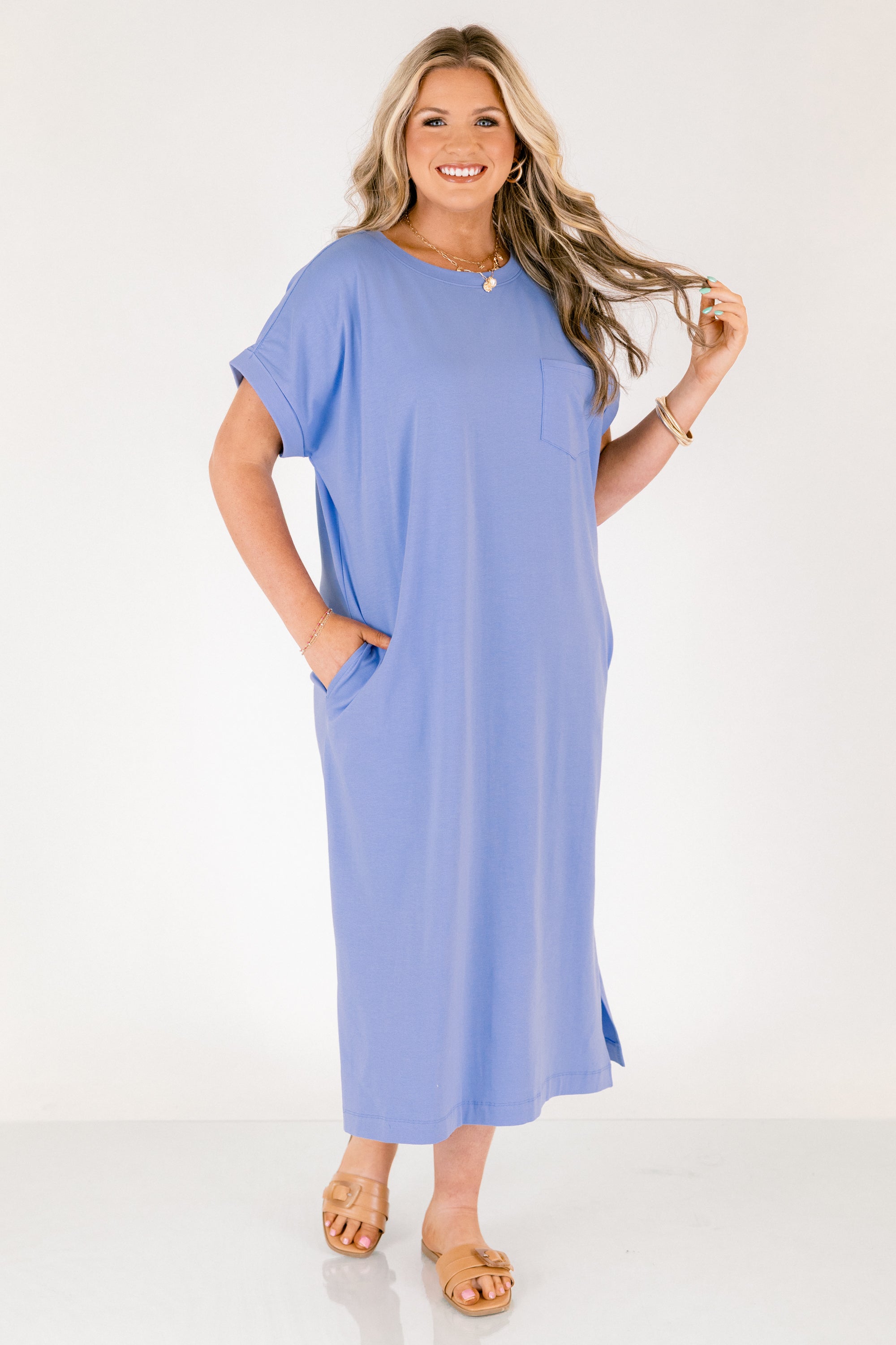 The Done Deal Dress, Cornflower Blue