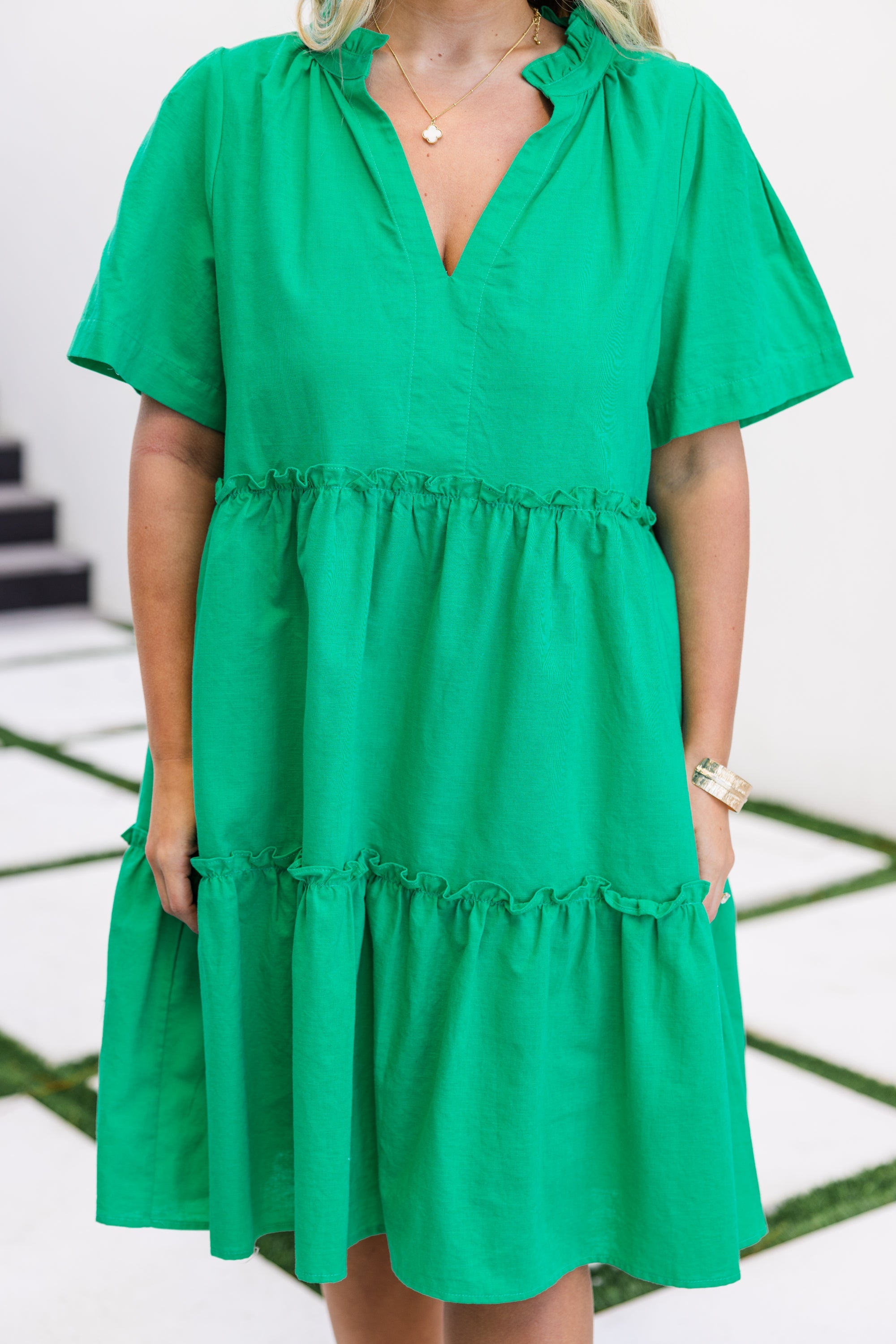 The Edge Dress, Green