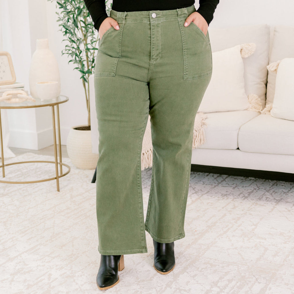 The Edge Of It Jeans, Moss