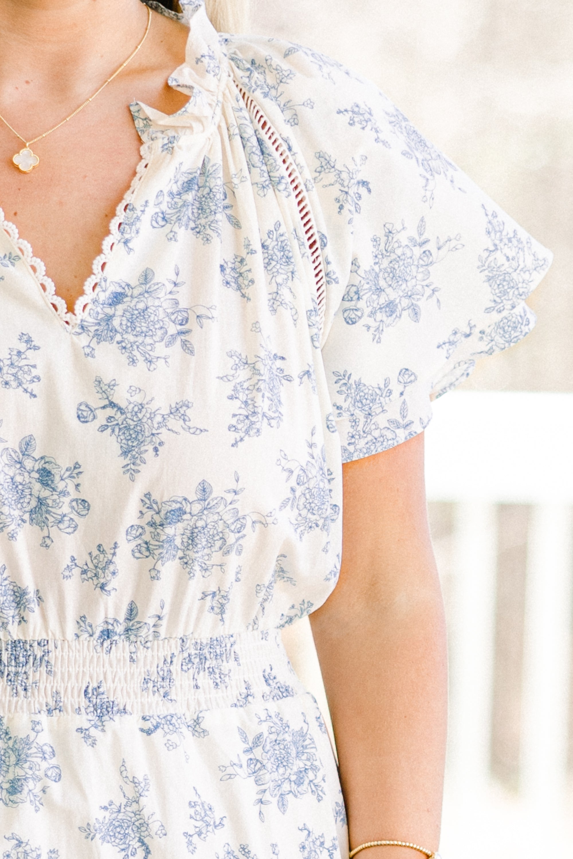 The Garden's Melody Midi Dress, White
