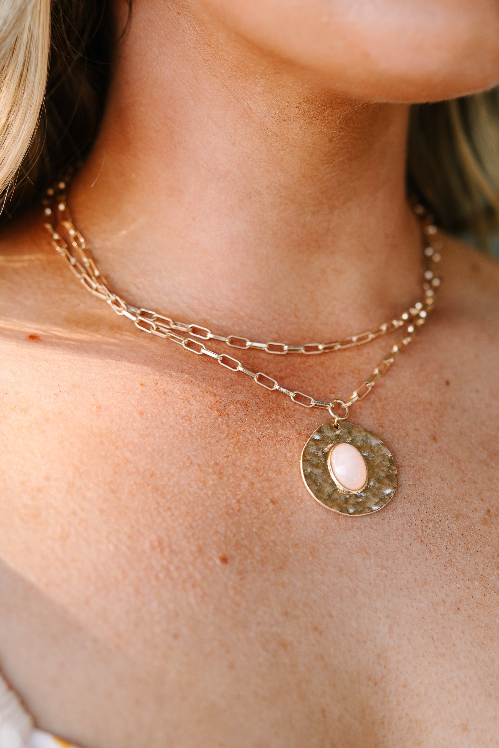 The Right Balance Necklace, Pink