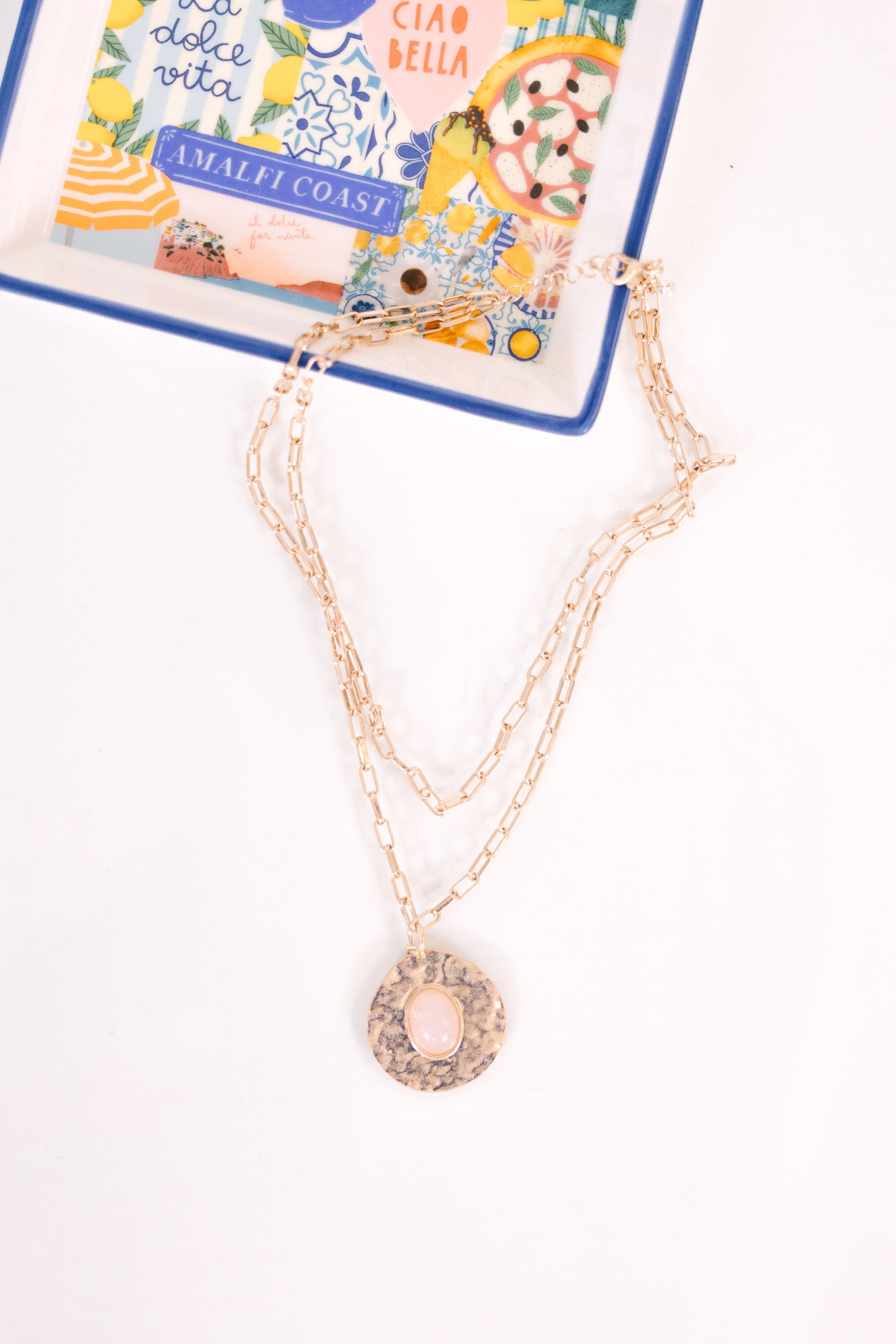 The Right Balance Necklace, Pink