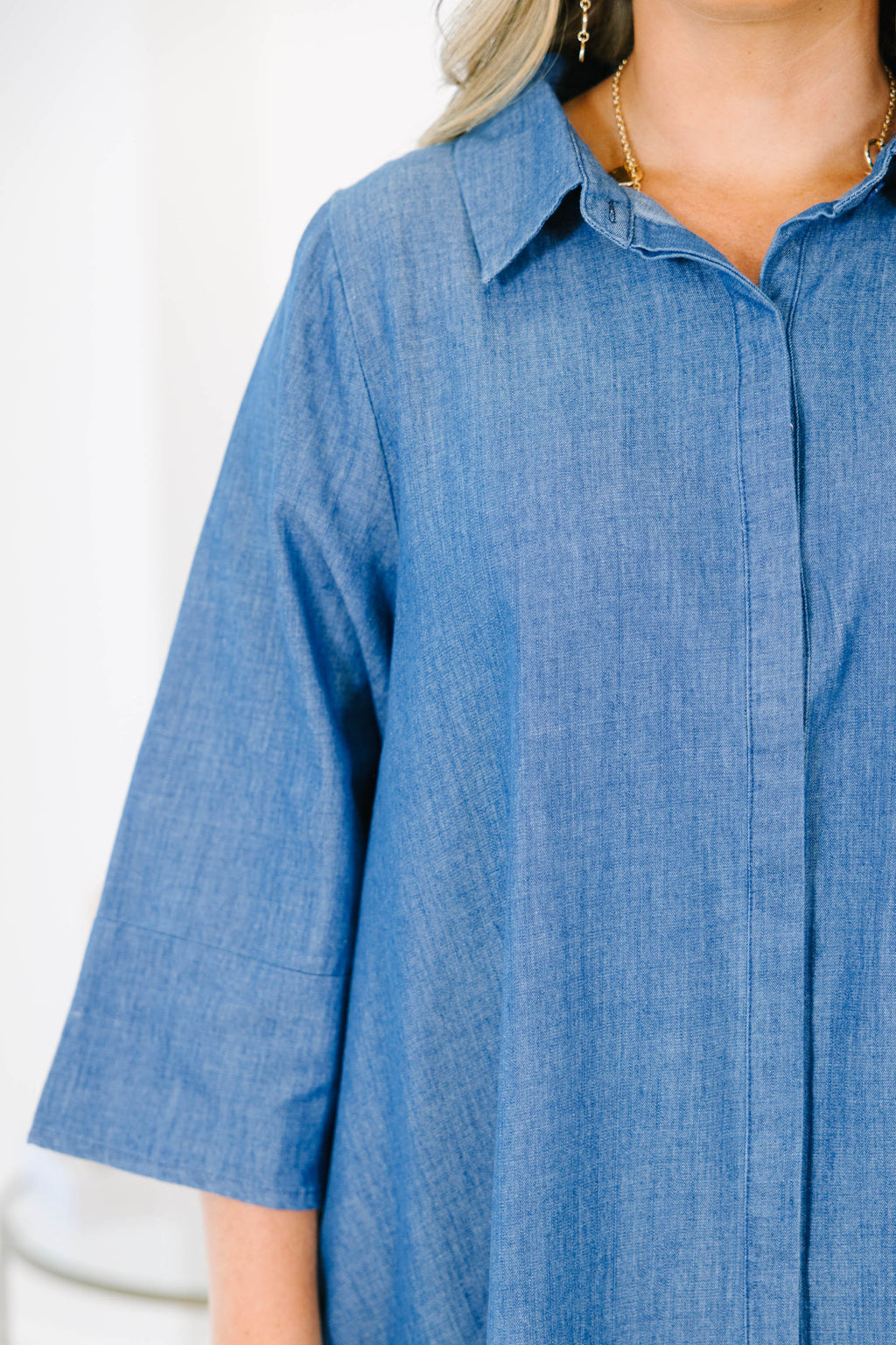 The Right Impression Dress, Blue