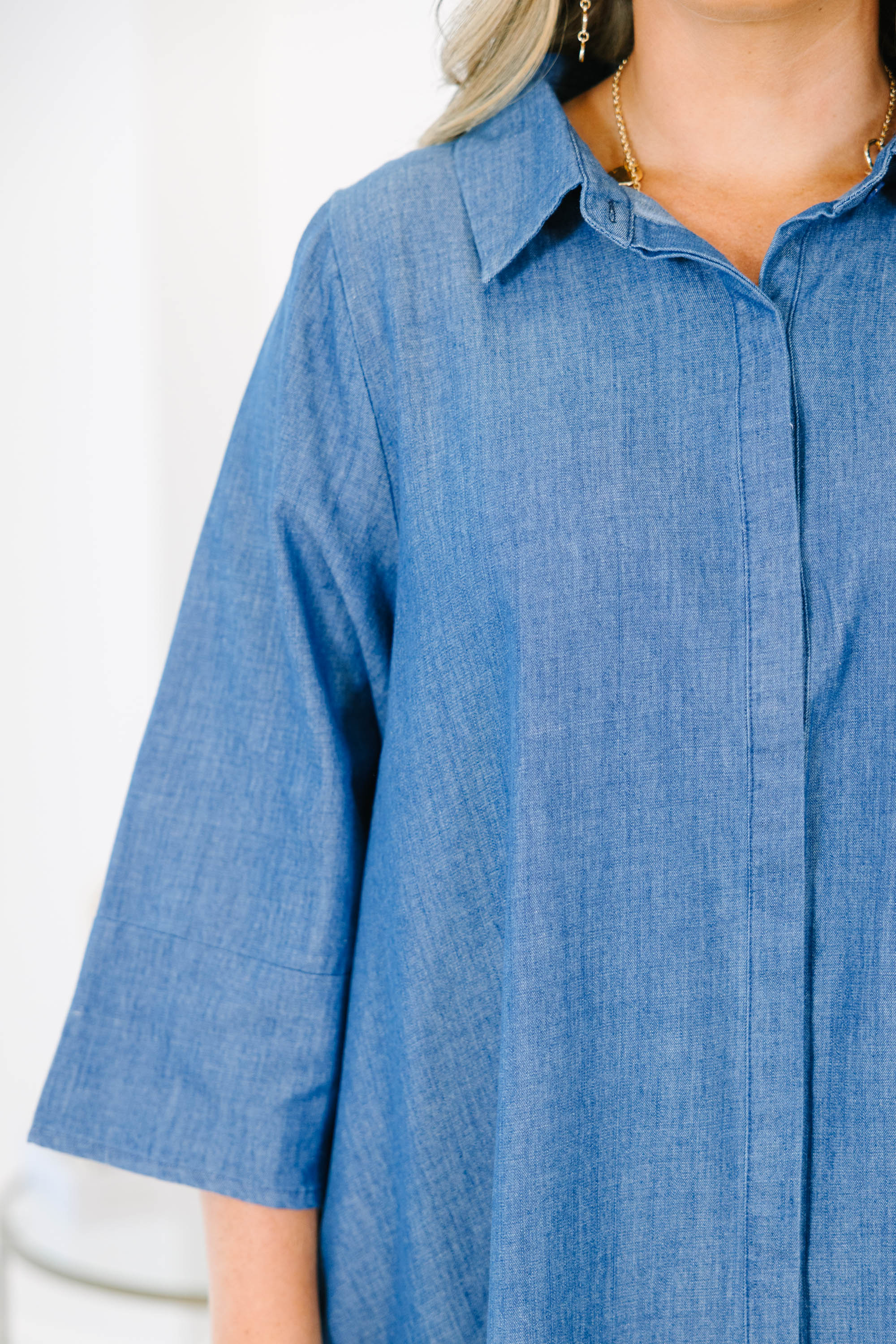 The Right Impression Dress, Blue