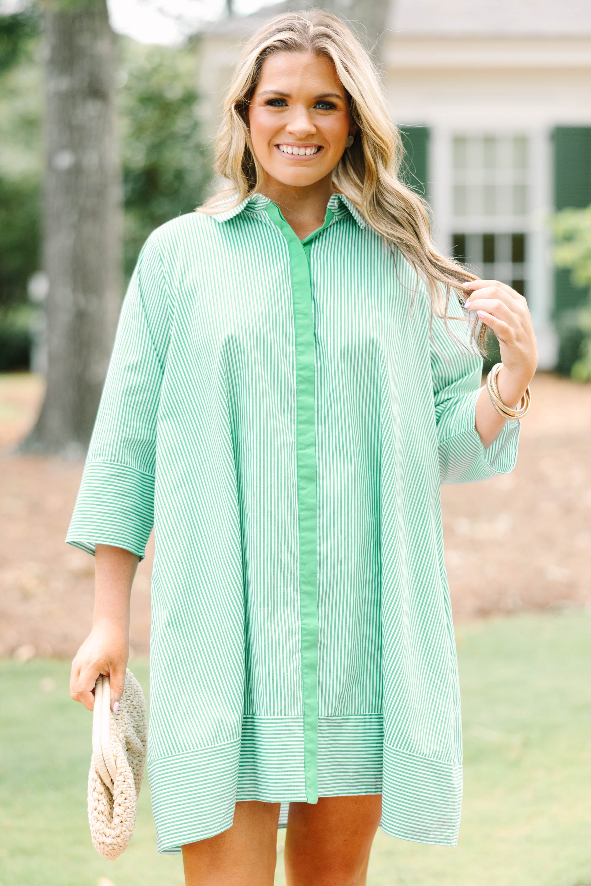 The Right Impression Dress, Kelly Green