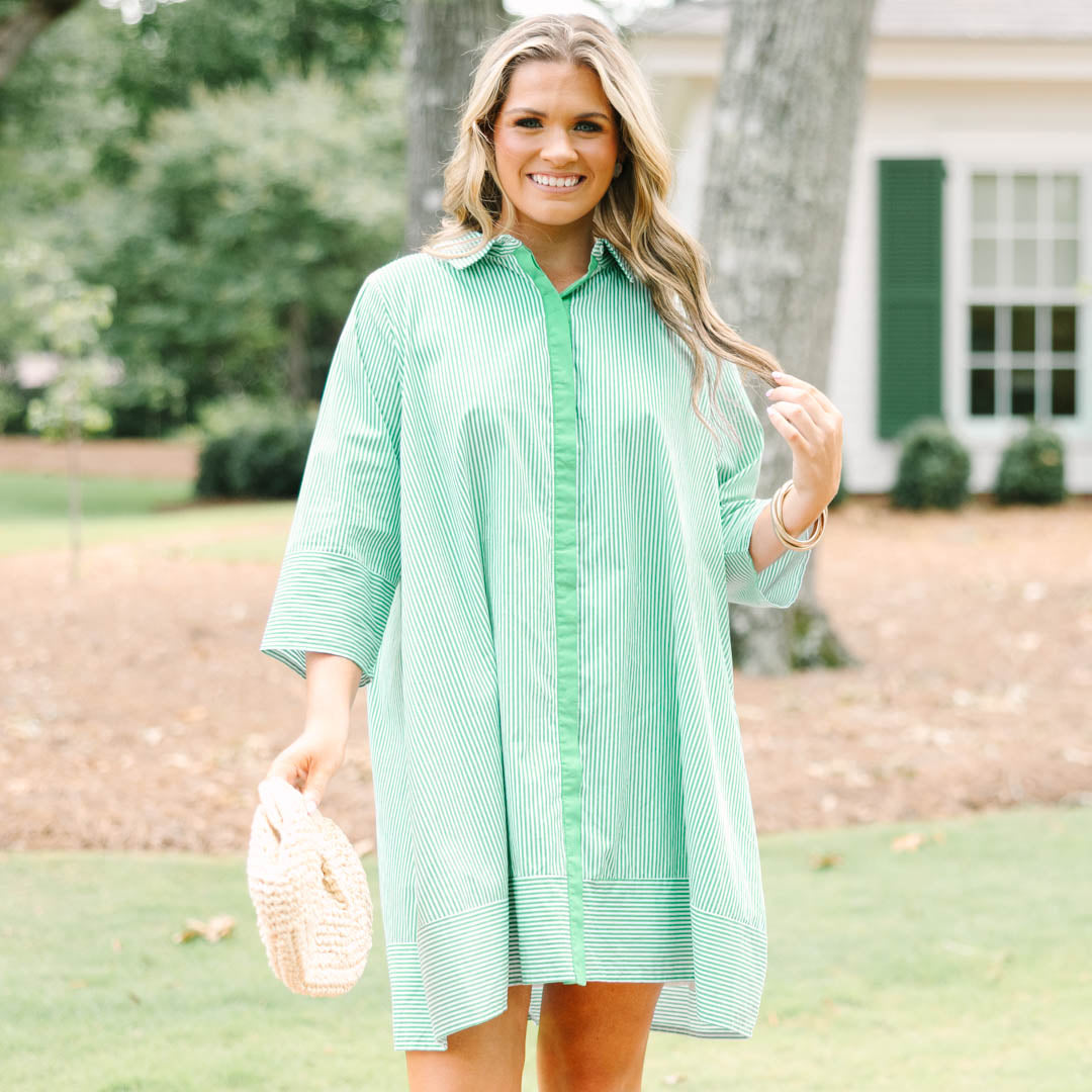 The Right Impression Dress, Kelly Green