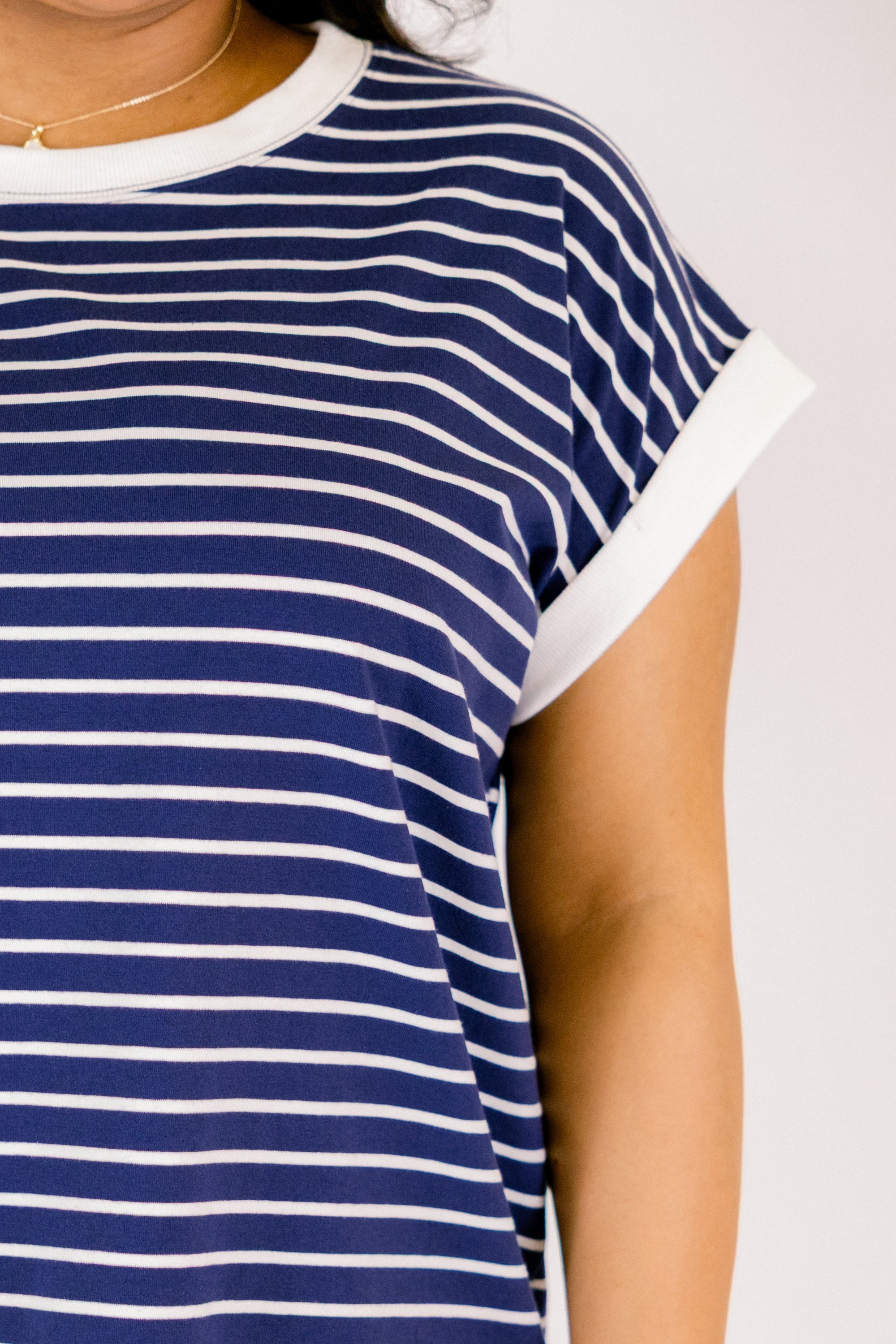 The Savannah Stroll Striped Tee, Navy