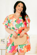 The Space Between Romper, Orange