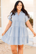 The Sweetest Reason Dress, Light Wash