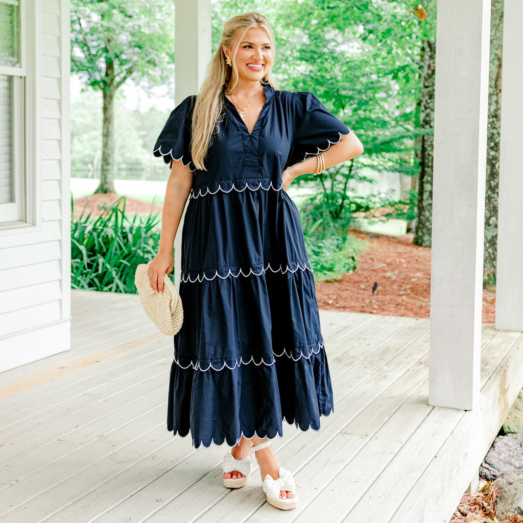 The Sweetest Statement Dress, Navy