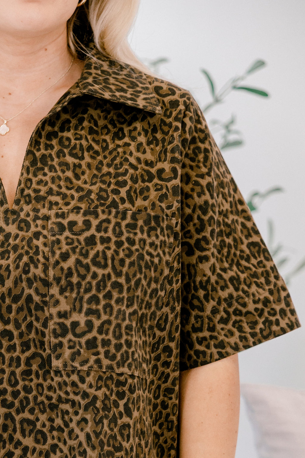 The Way It Used To Be Dress, Brown Leopard