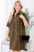 The Way It Used To Be Dress, Brown Leopard