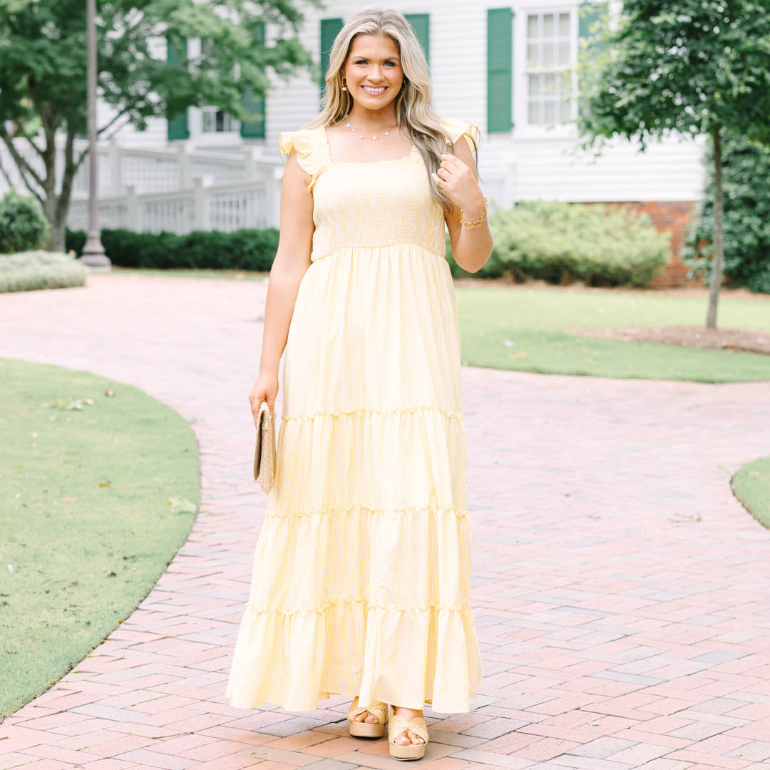 The Wildflower's Song Maxi Dress, Yellow