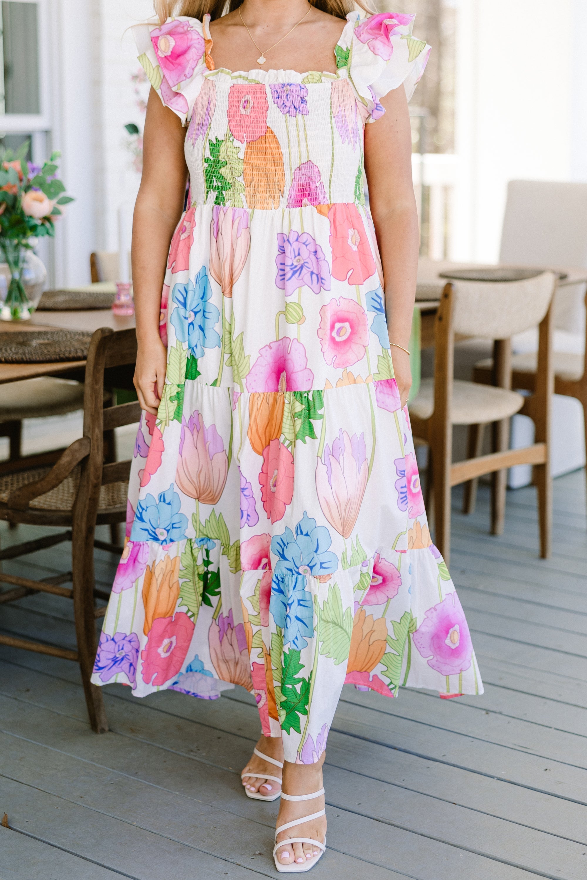 The Wildflower's Song Maxi Dress, Green
