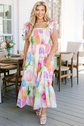 The Wildflower's Song Maxi Dress, Green