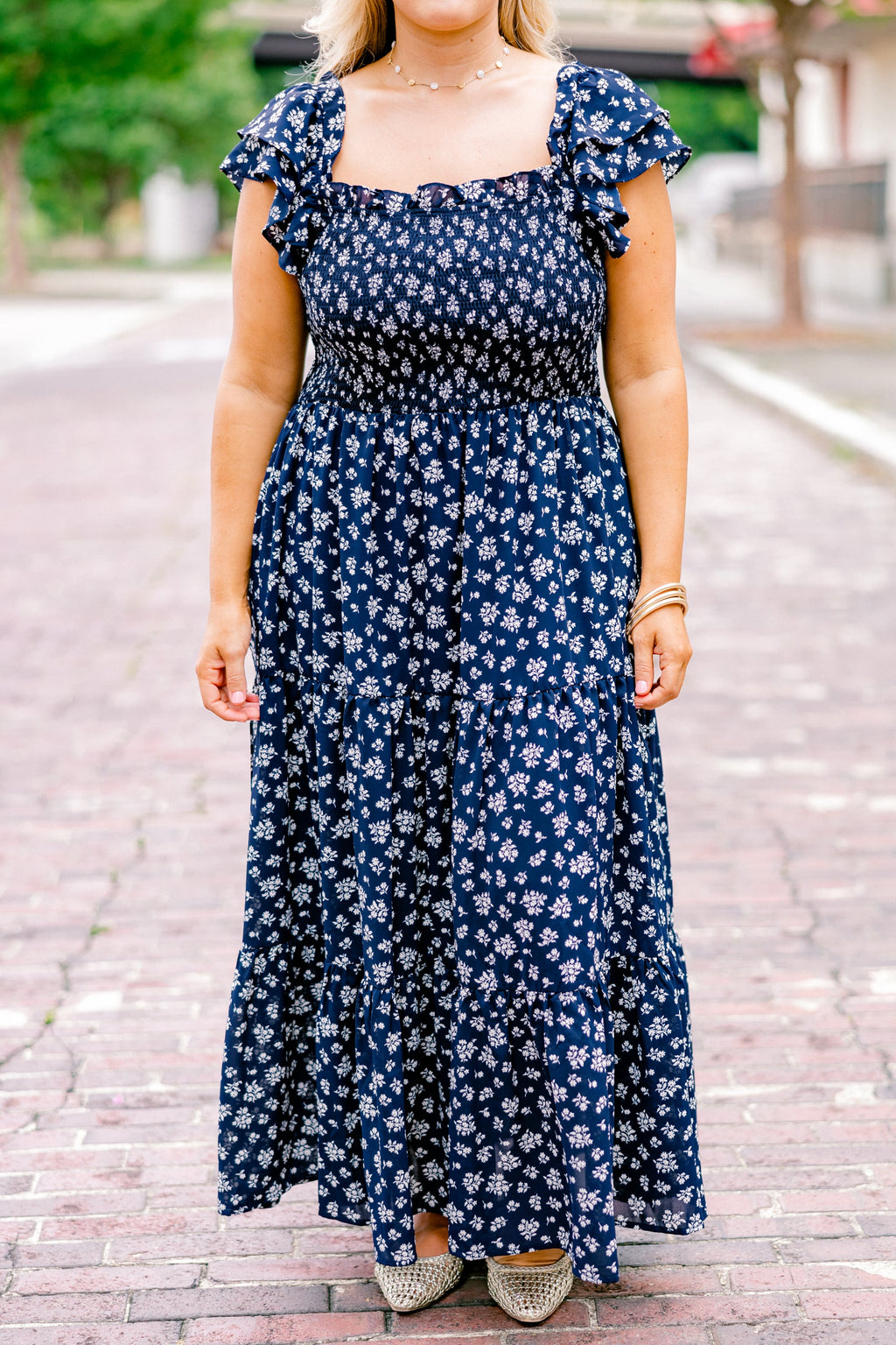 The Wildflower's Song Maxi Dress, Navy