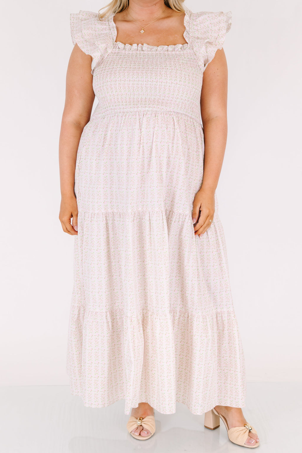 The Wildflower's Song Maxi Dress, Pink Ditsy