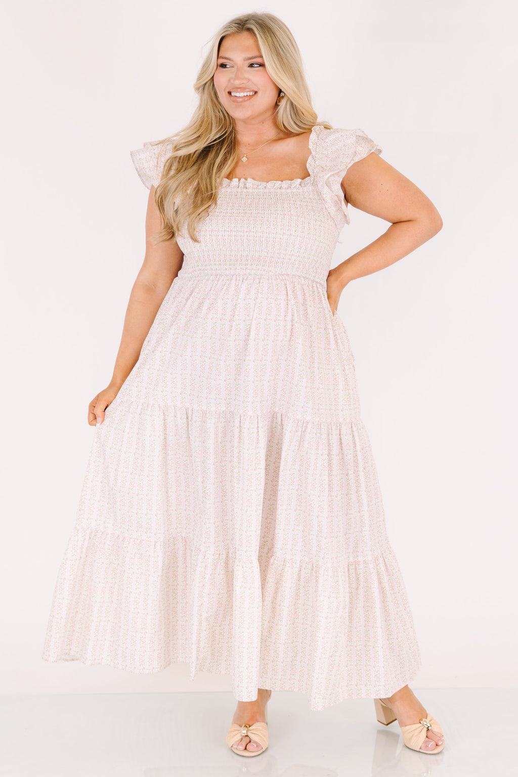 The Wildflower's Song Maxi Dress, Pink Ditsy