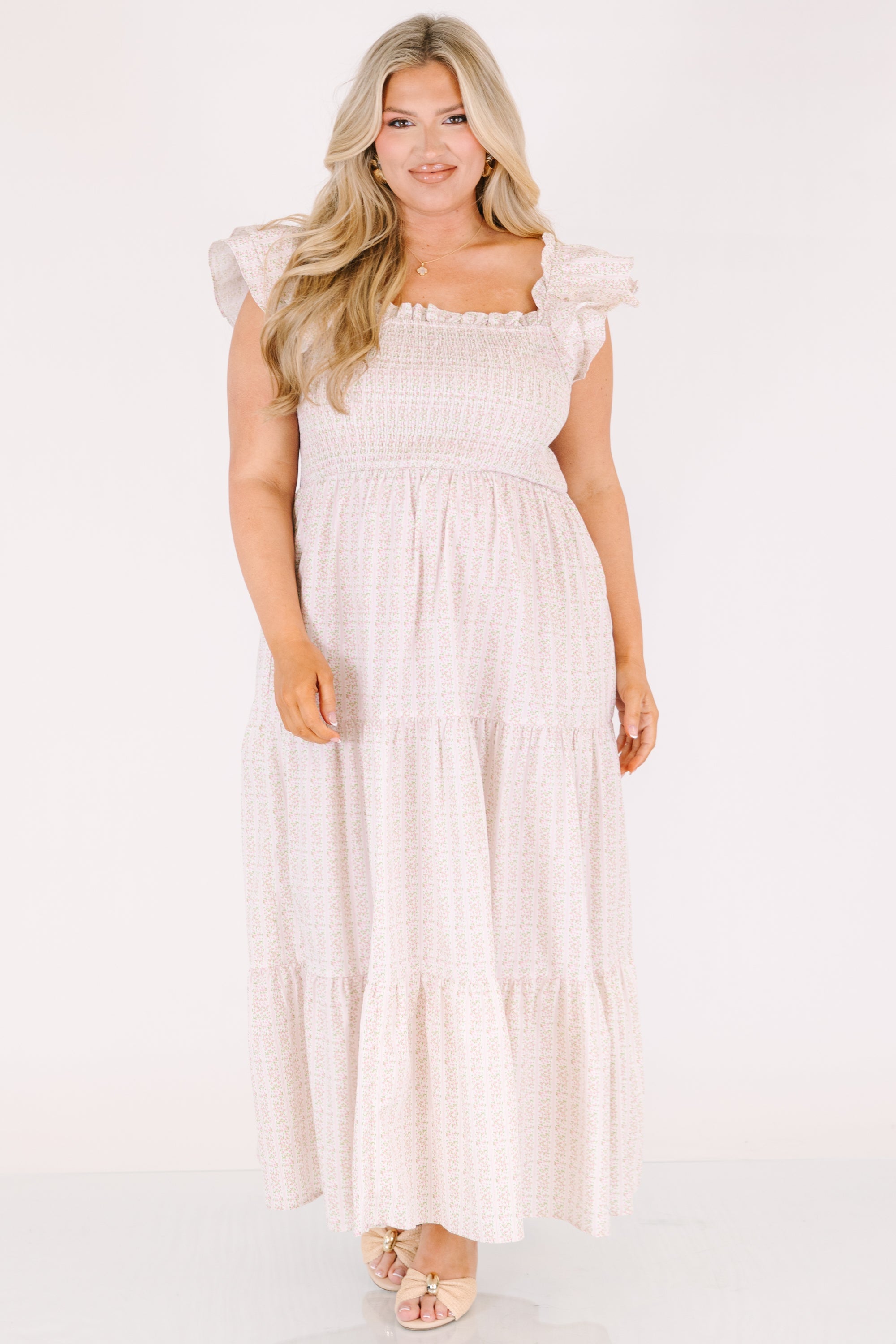 The Wildflower's Song Maxi Dress, Pink Ditsy