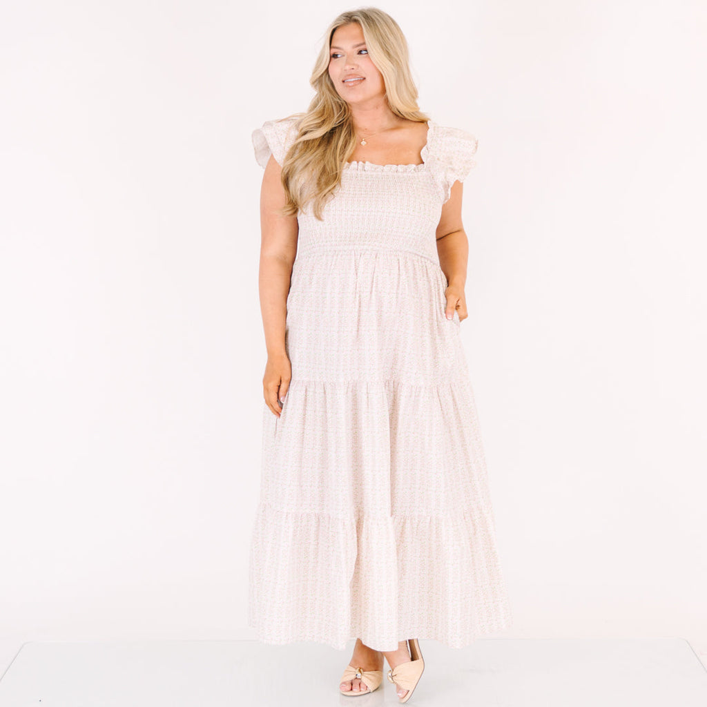 The Wildflower's Song Maxi Dress, Pink Ditsy