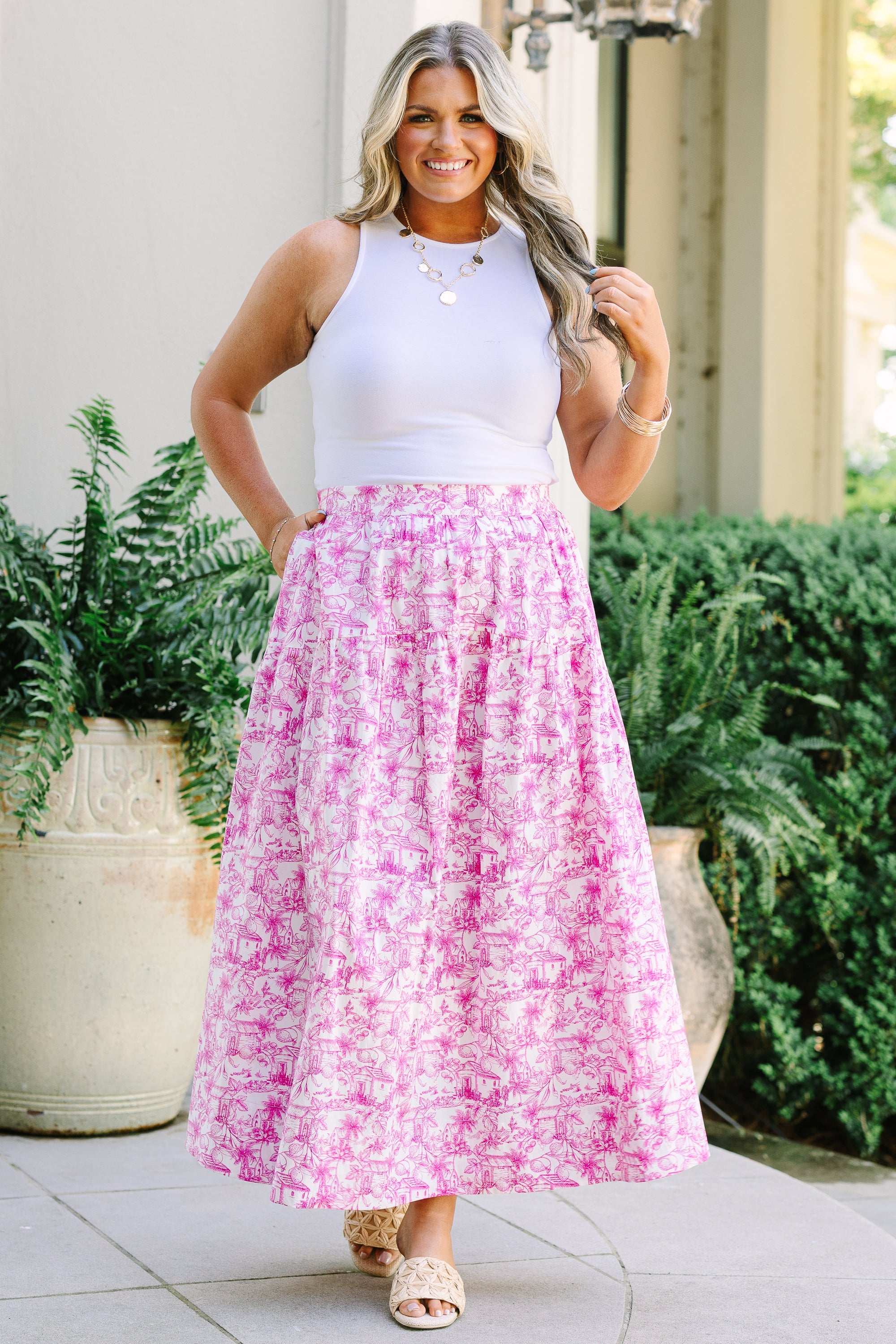 The Destination Skirt, Pink