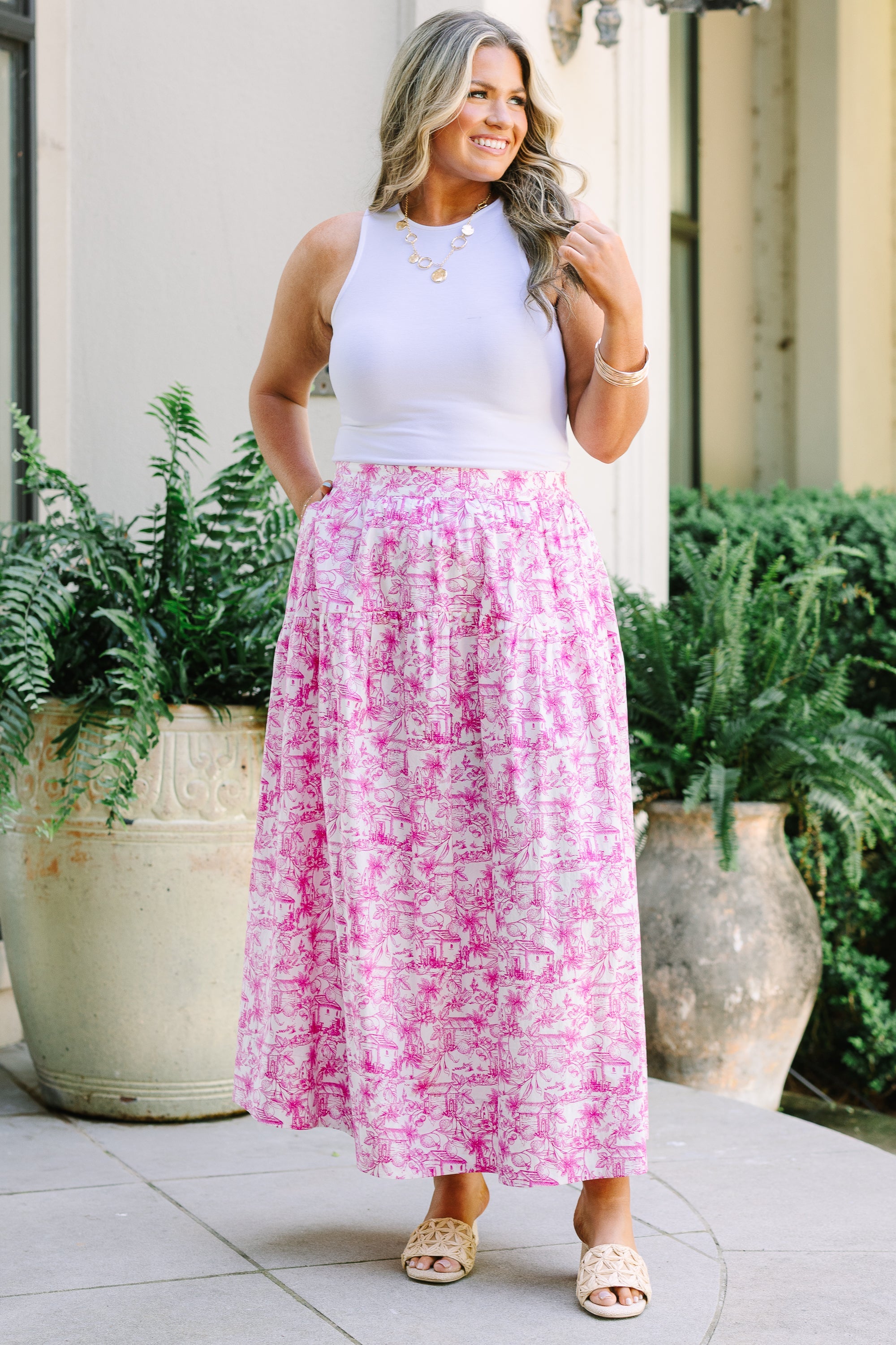 The Destination Skirt, Pink