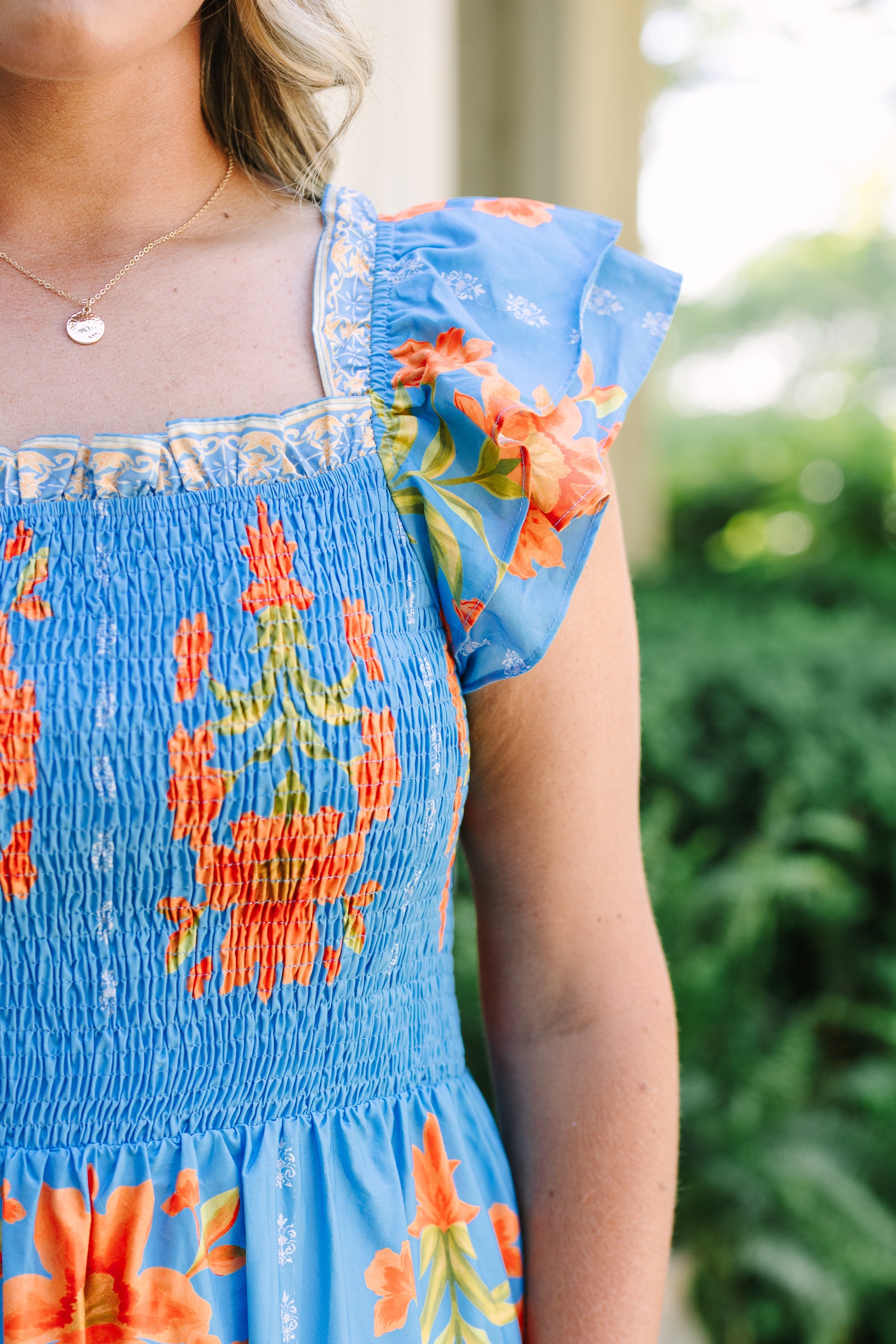 The Wildflower's Song Maxi Dress, Coral Multi