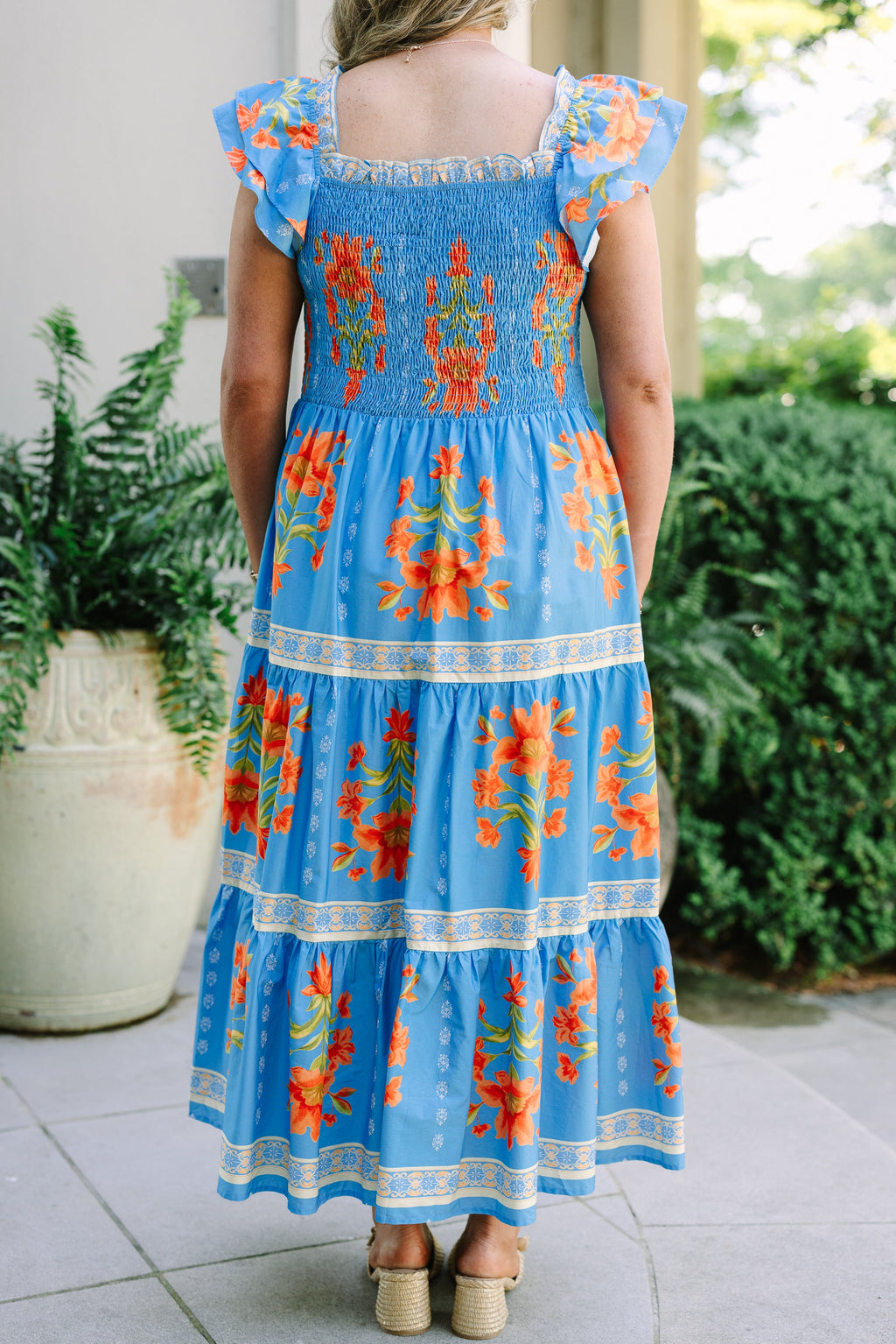 The Wildflower's Song Maxi Dress, Coral Multi