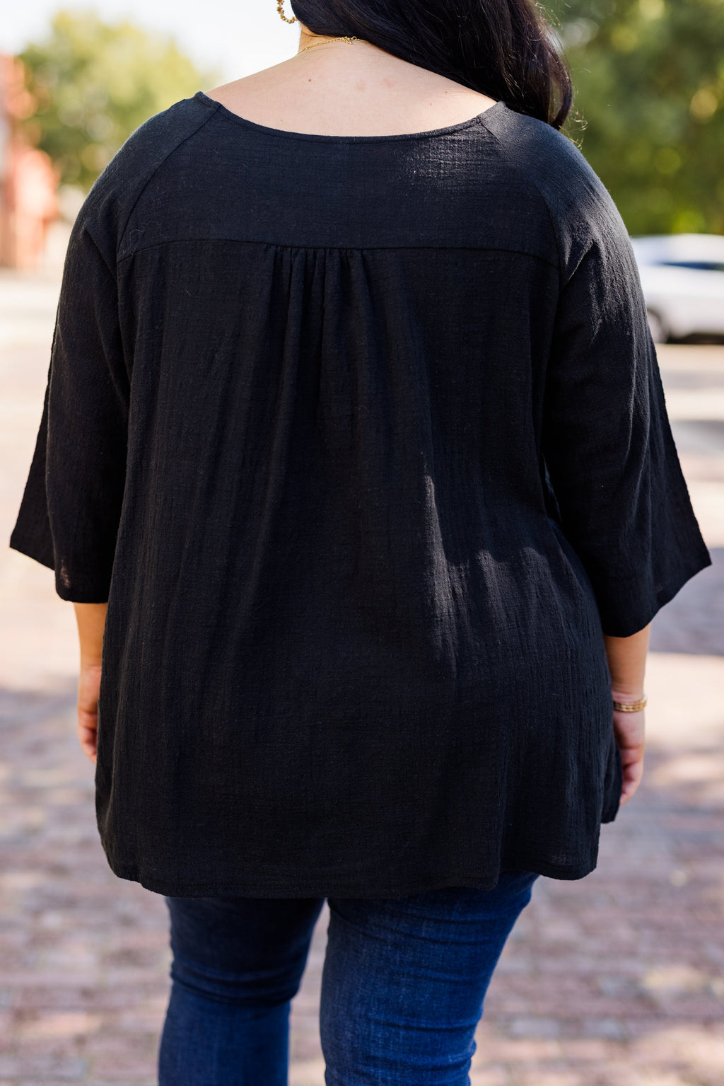 Thinking It Through Tunic, Black